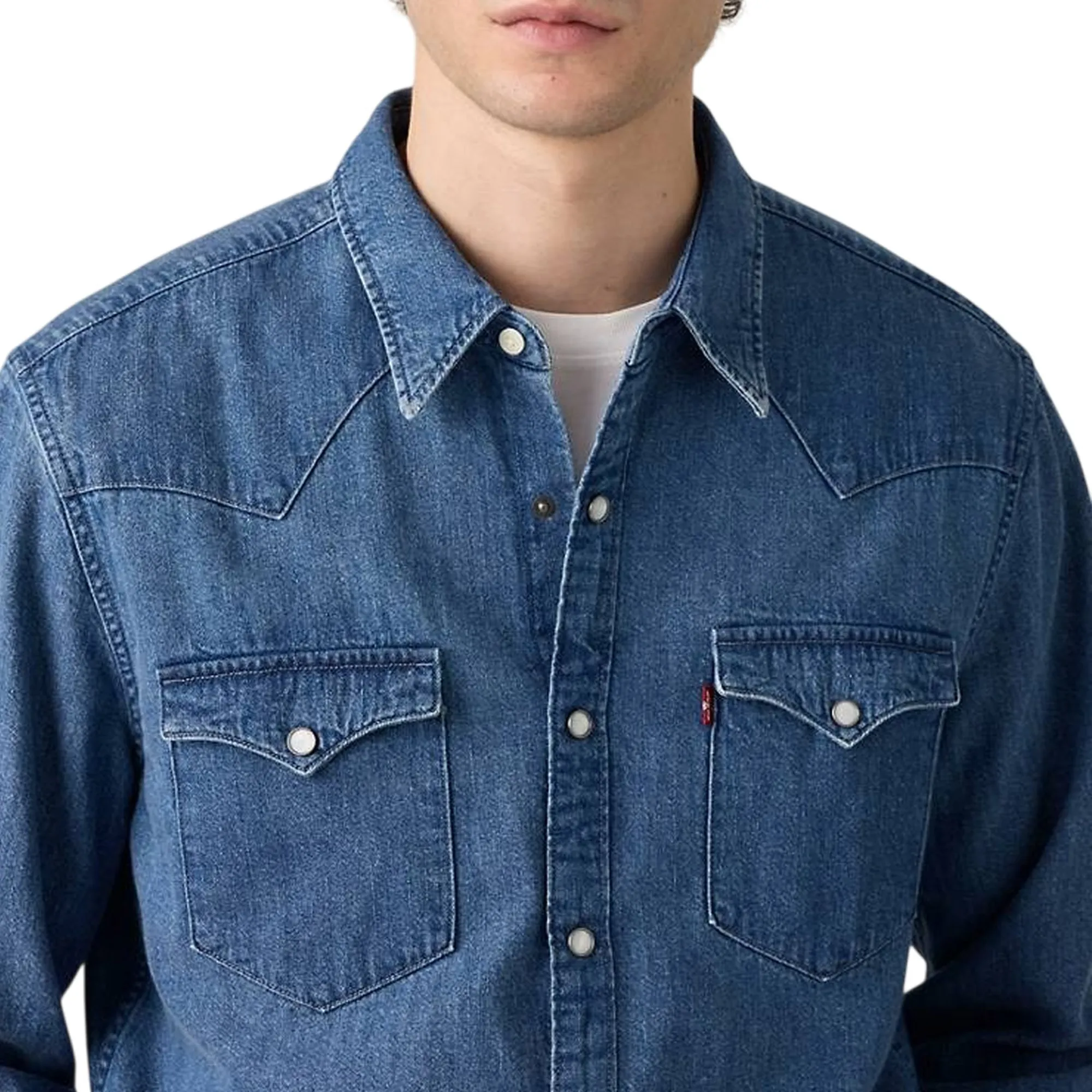 Levi'S Camicia Barstow Western Denim 857440125 184687