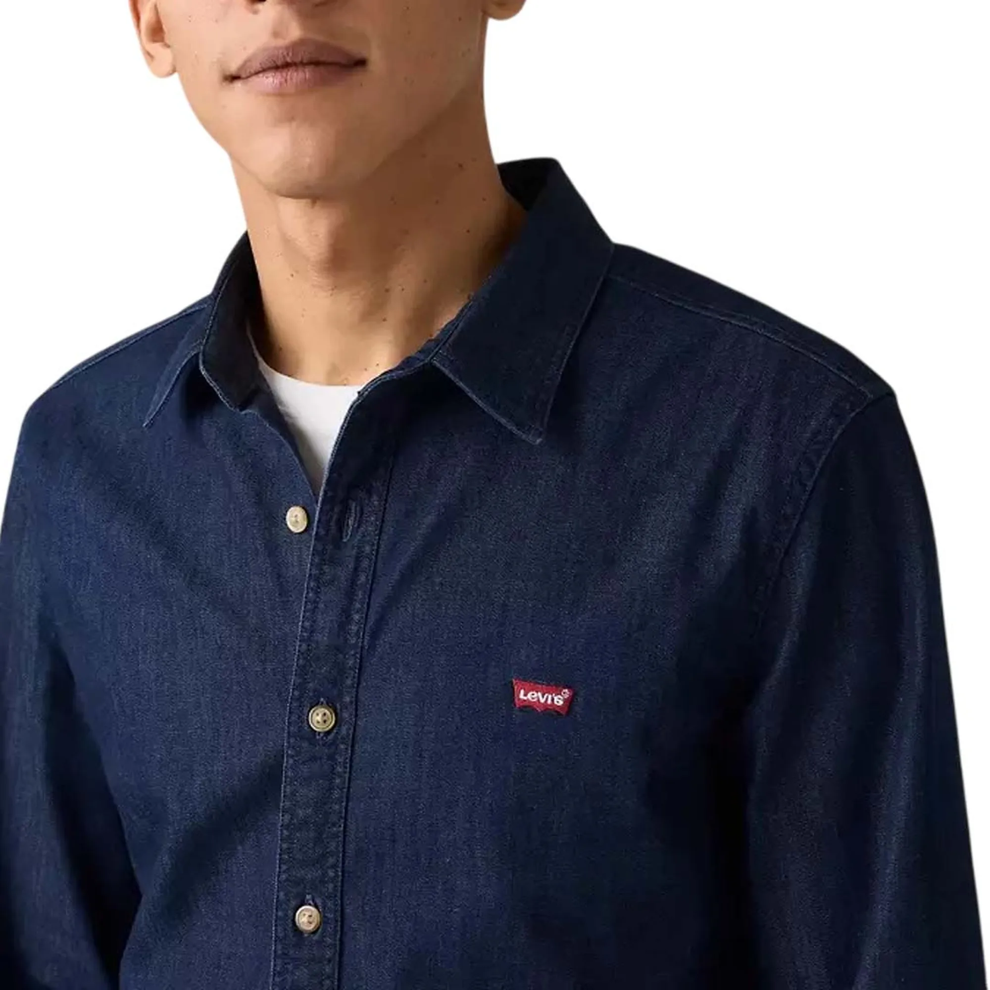 Levi'S B'Battery Slim Shirt' Blue Denim 866250071 169424