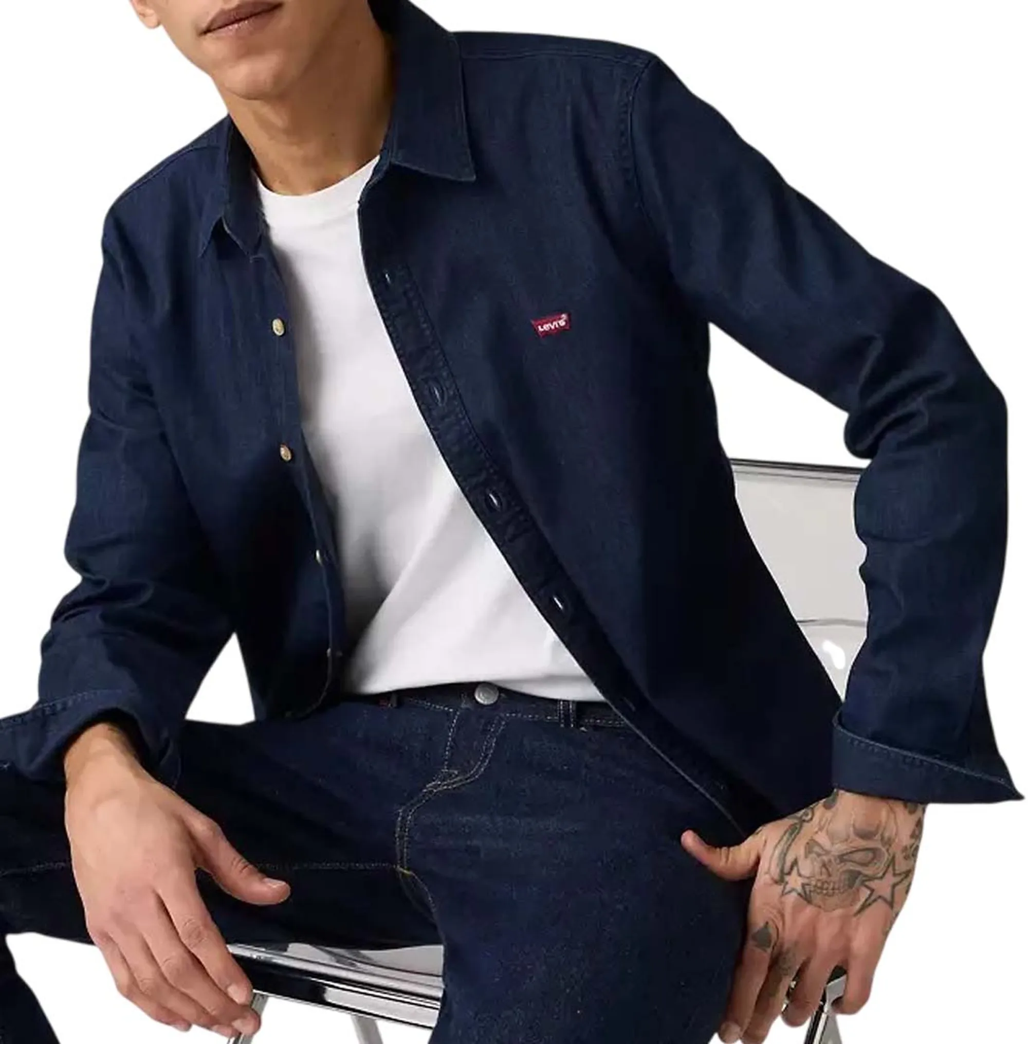 Levi'S B'Battery Slim Shirt' Blue Denim 866250071 169425