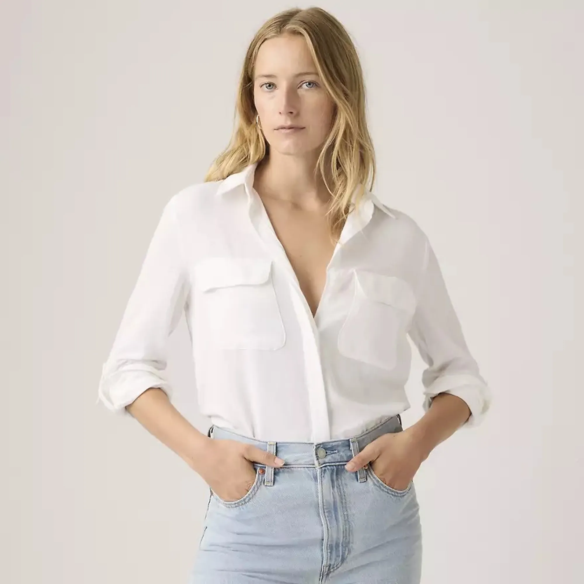 Levi'S B'Elaine Shirt' White 005Nj0002 172779