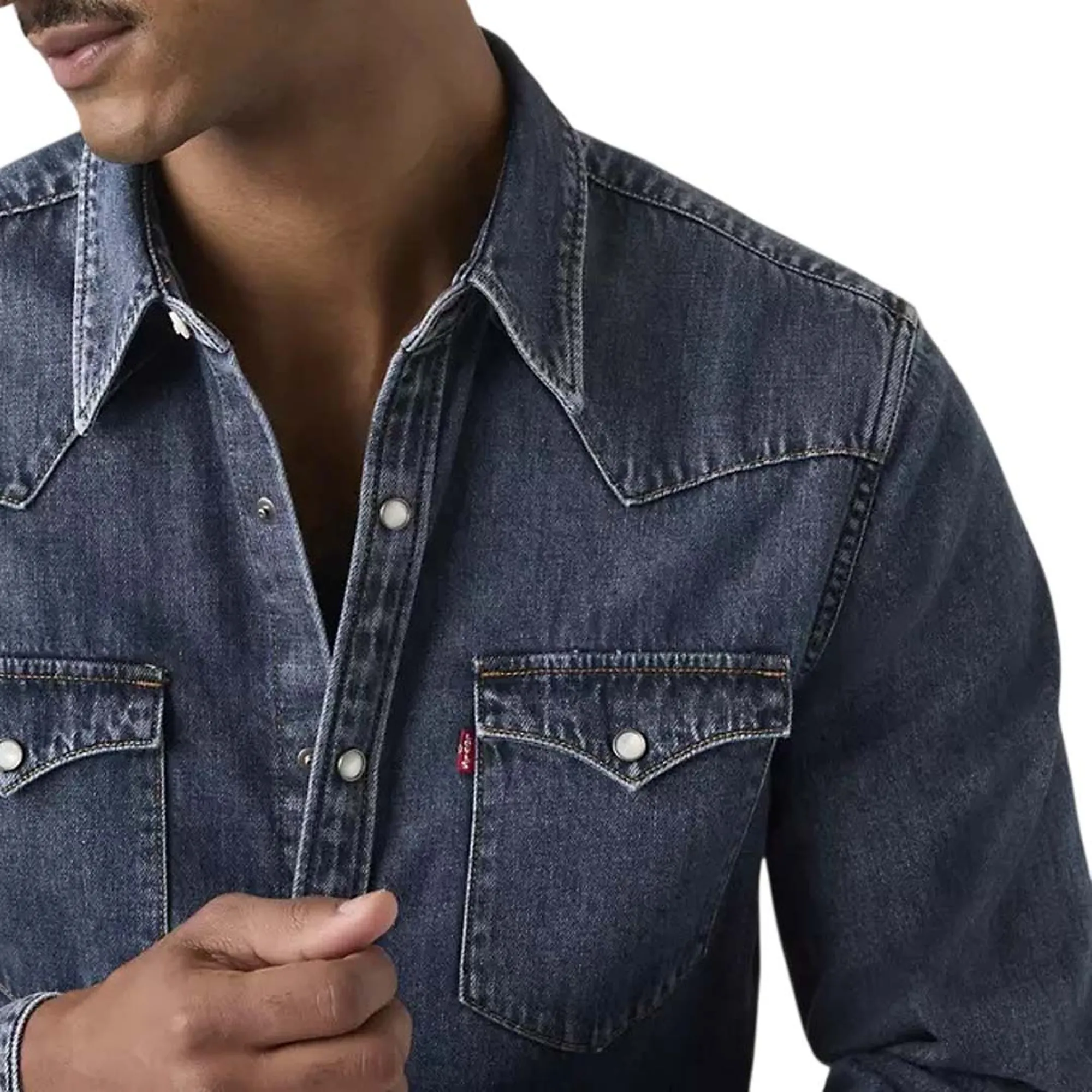 Levi'S B'Western Barstow Shirt' Dark Denim 857440117 169429