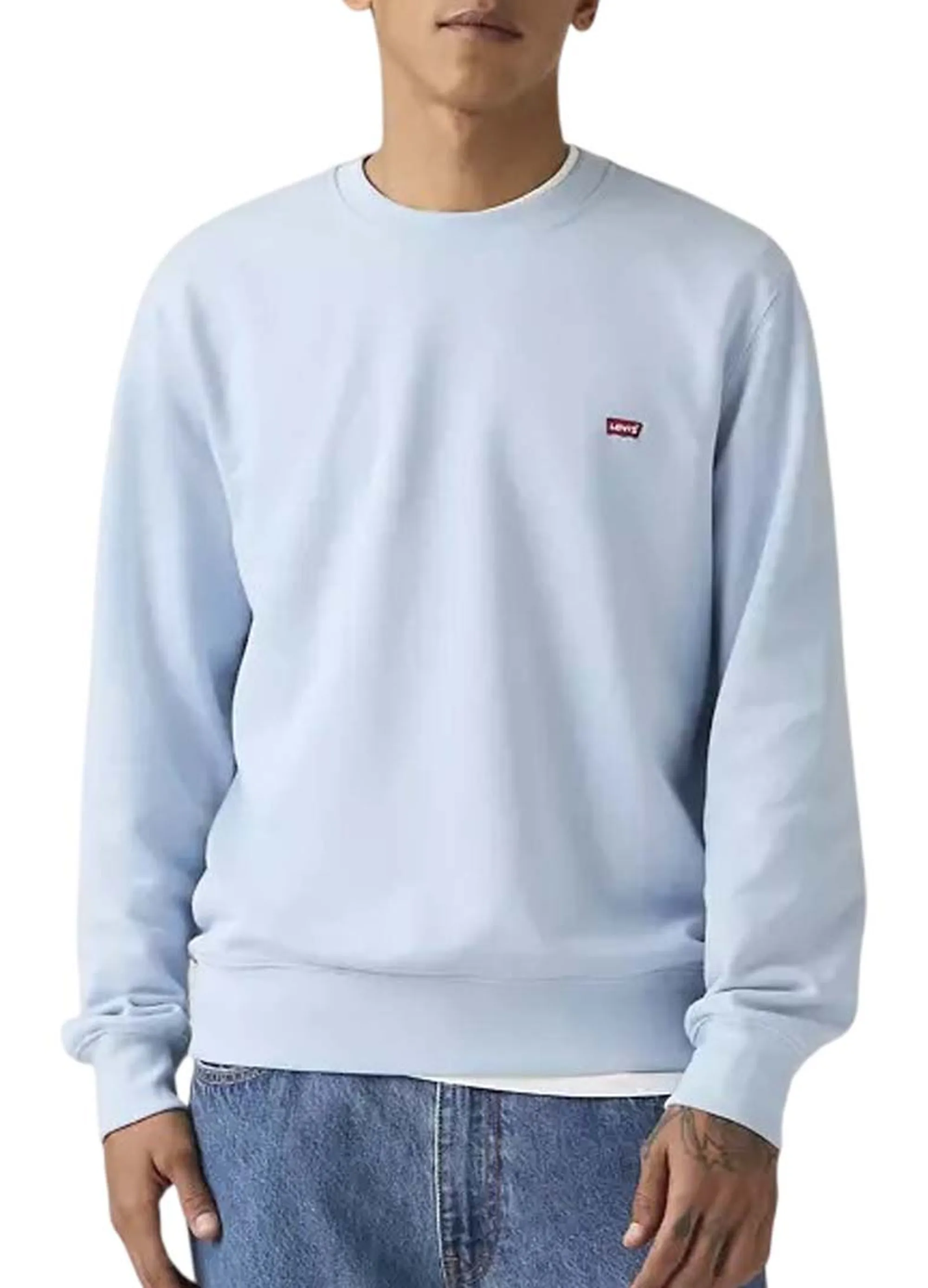Levi'S B'Original Crewneck Sweatshirt' Light Blue 359090078 169436