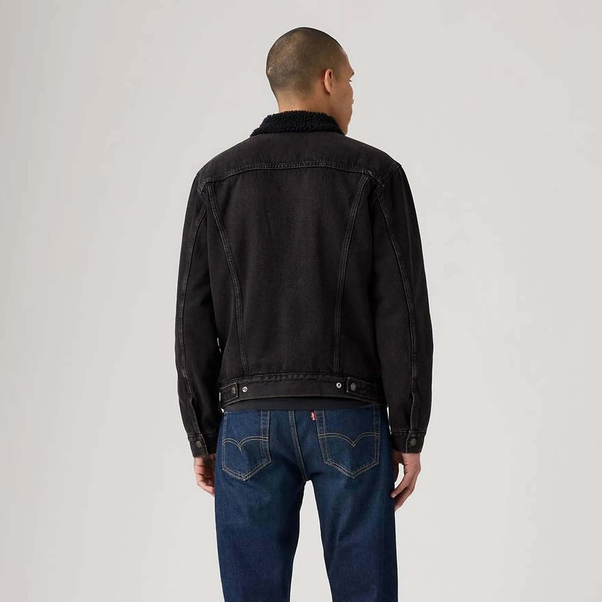 Levi'S Giubbino Sherpa Trucker Type 3 Nero 163650291 154653