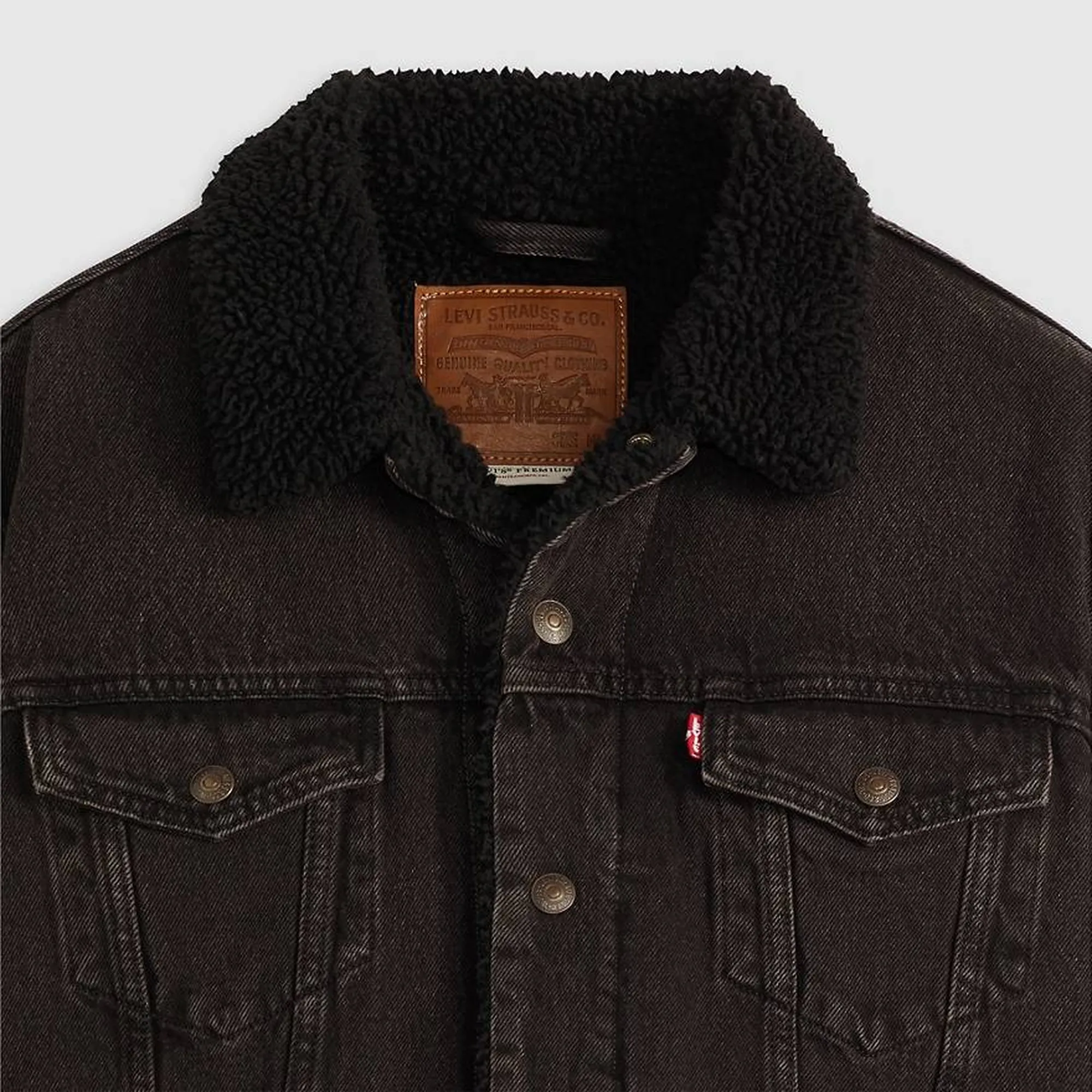 Levi'S Giubbino Sherpa Trucker Type 3 Nero 163650291 154654