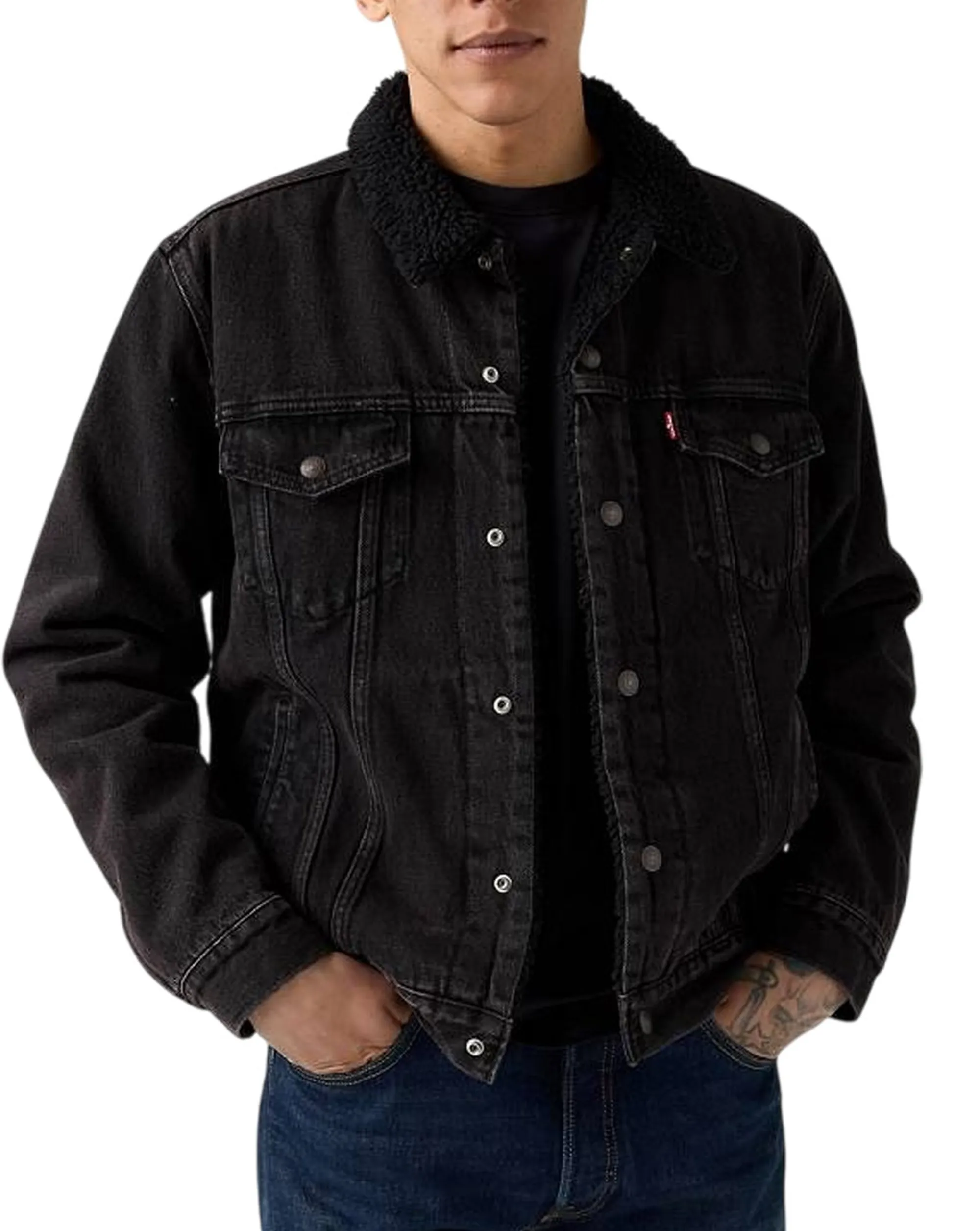 Levi'S B'Sherpa Trucker Jacket Type 3' Black 163650291 155089