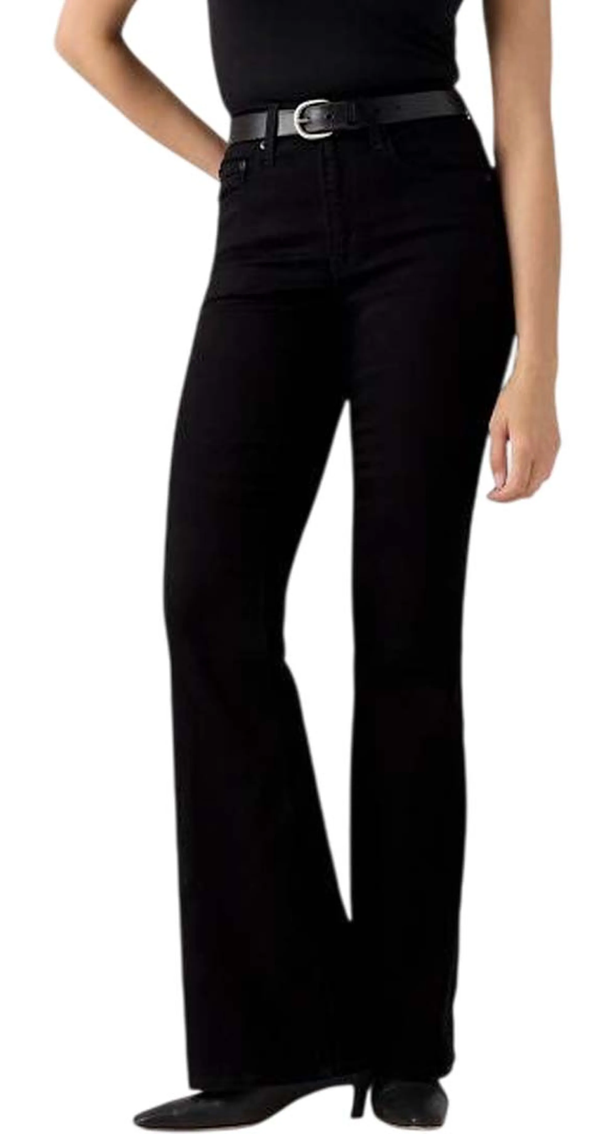 Levi'S B'726\Xe2\X84\Xa2 High-Waisted Flared Jeans' Black Denim A34100070 169407