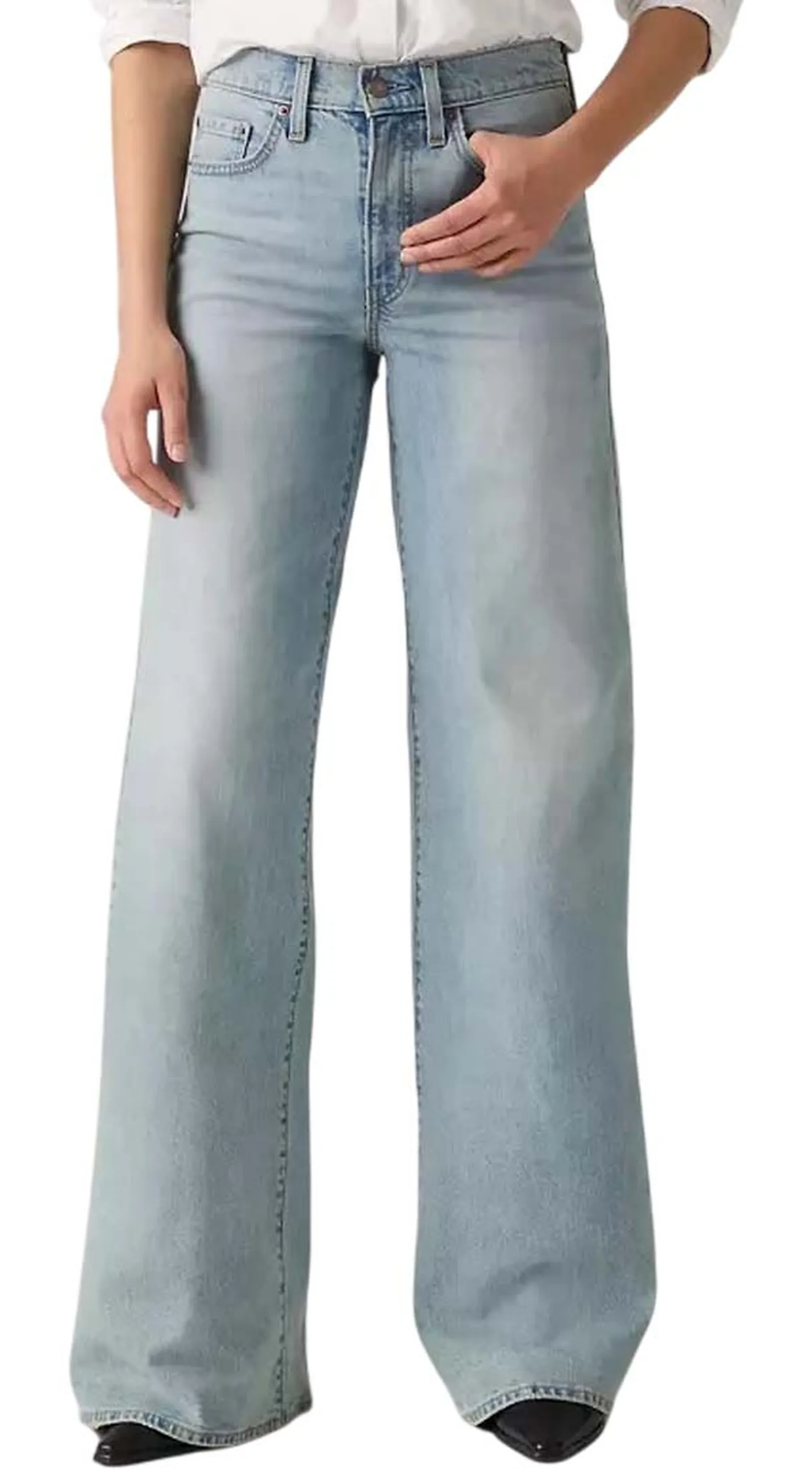 Levi'S Jeans 728 A Vita Alta Denim Chiaro 0039B0005 169441