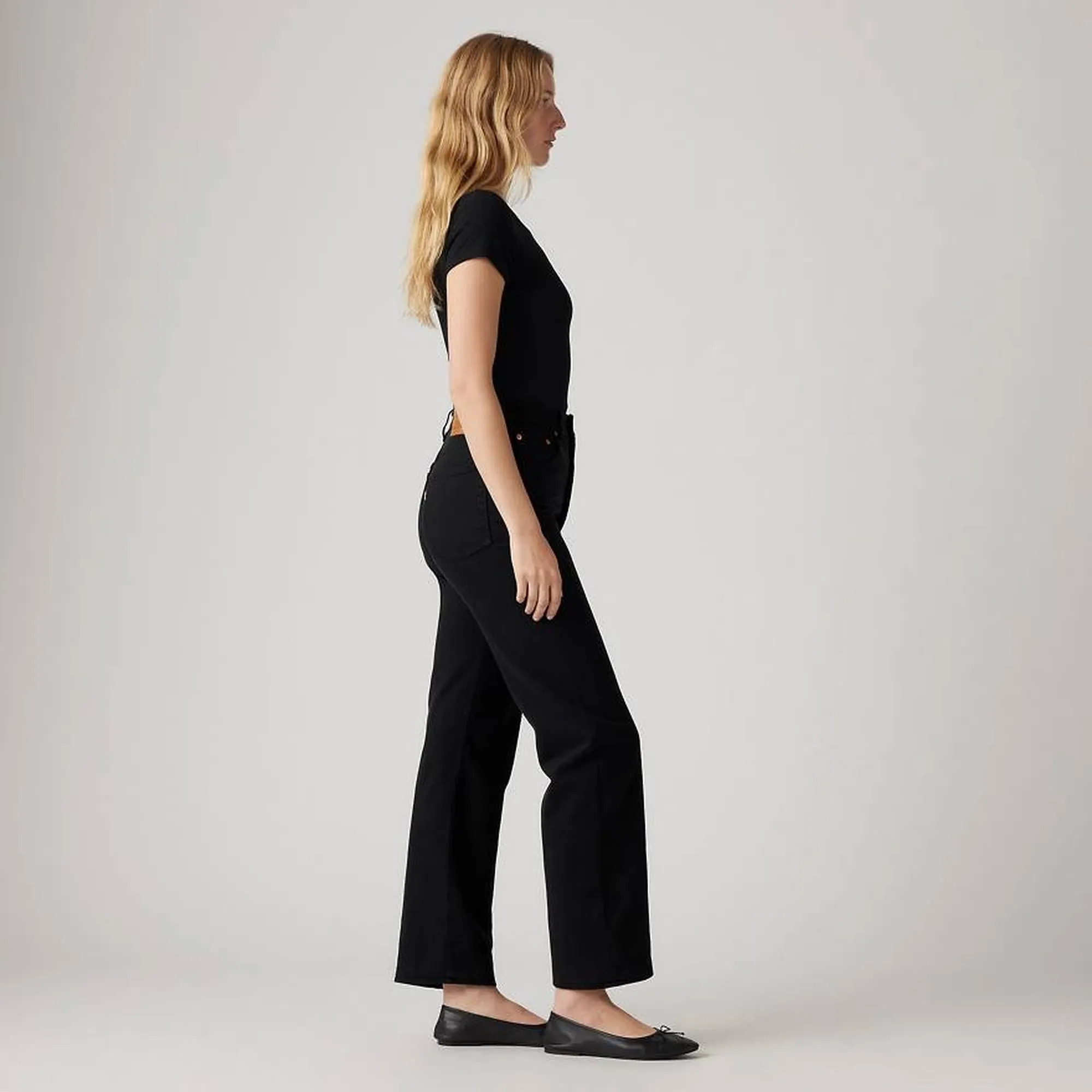 Levi'S Jeans Ribcage Straight Denim Nero 726930012 154771