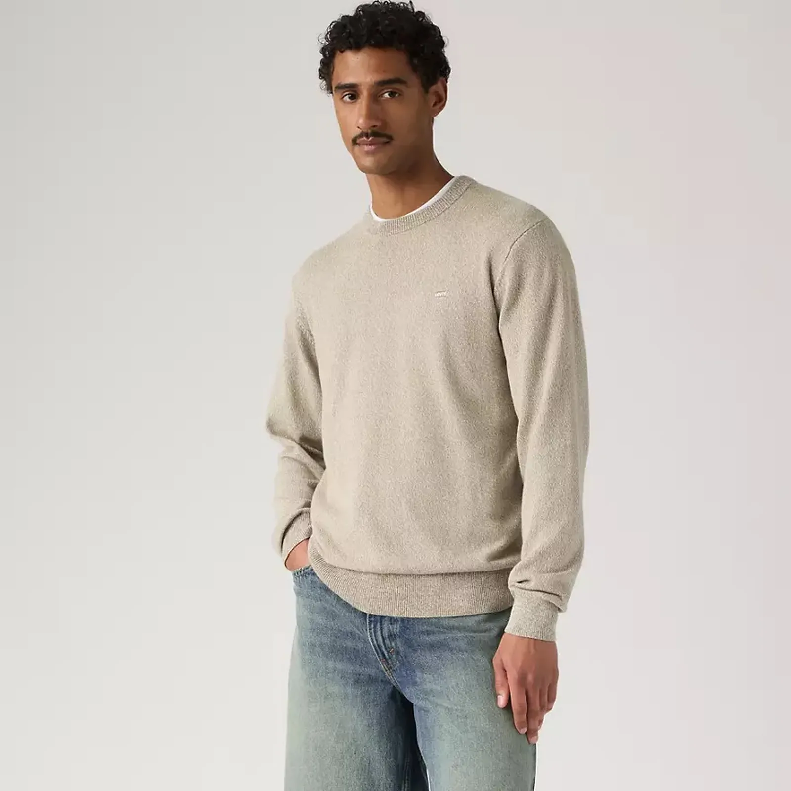 Levi'S Maglia Housemark Beige A72070048 184193