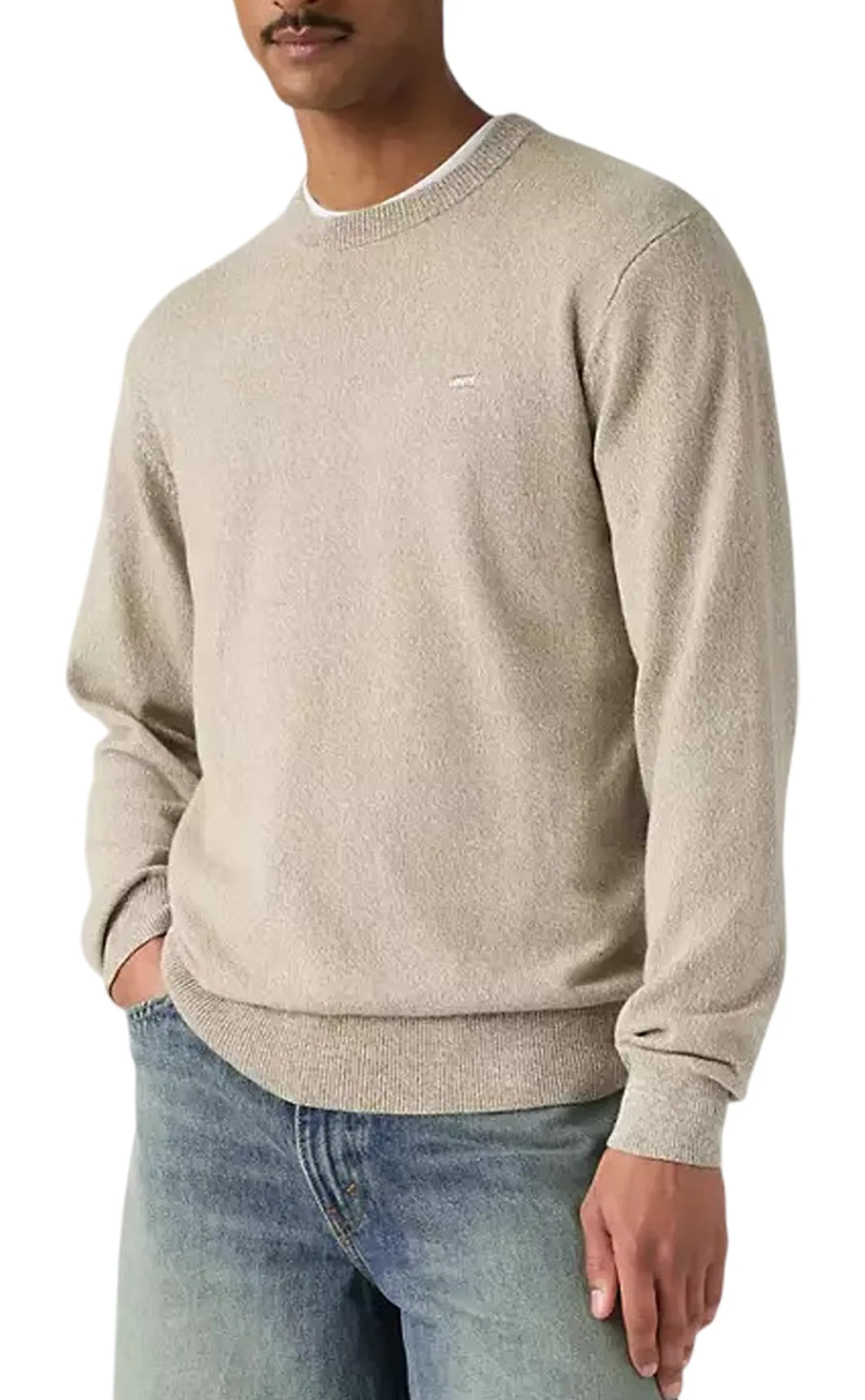 Levi'S Maglia Housemark Beige A72070048 184708