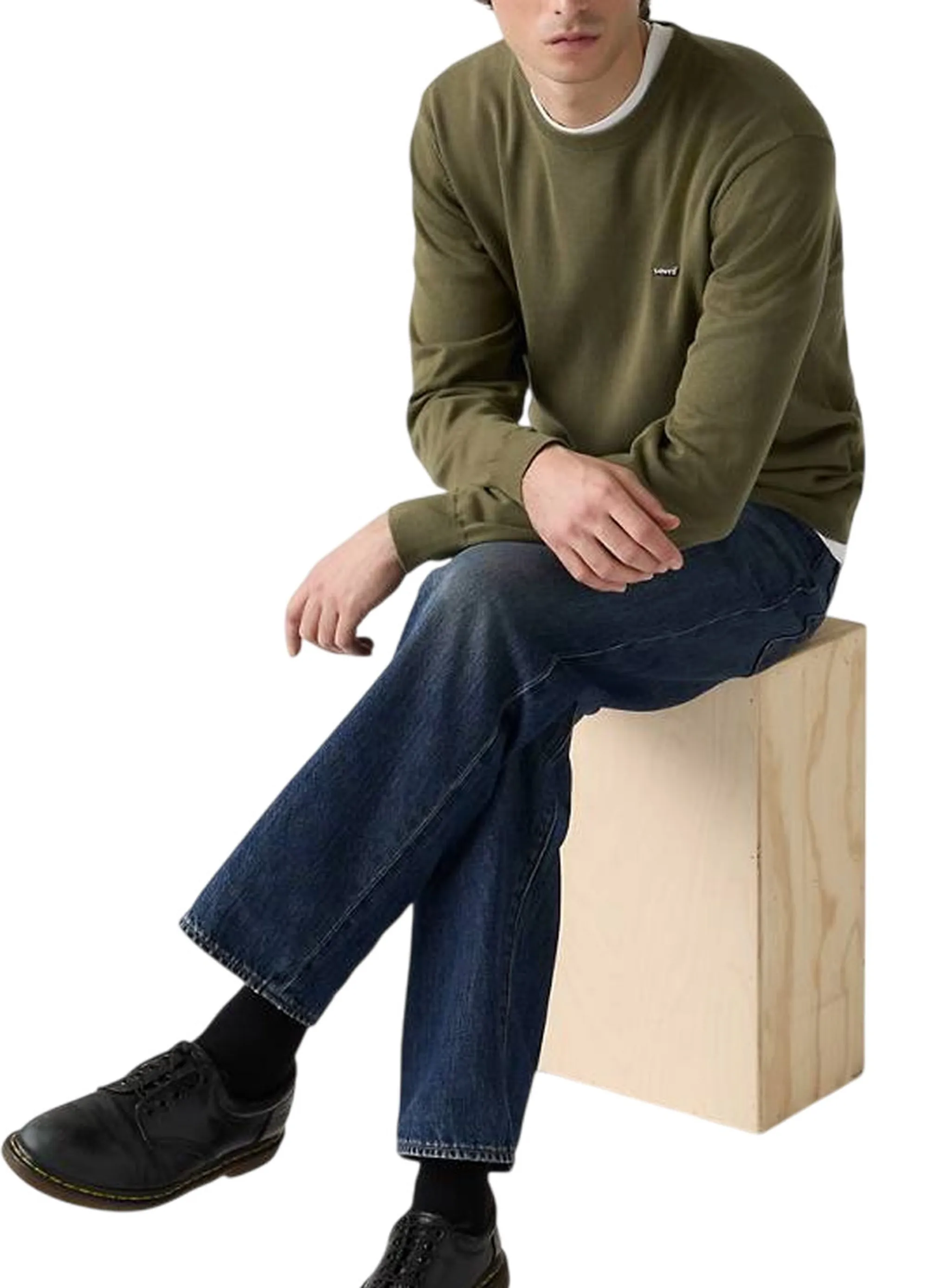 Levi'S Maglia Housemark Verde Scuro A72070049 184723