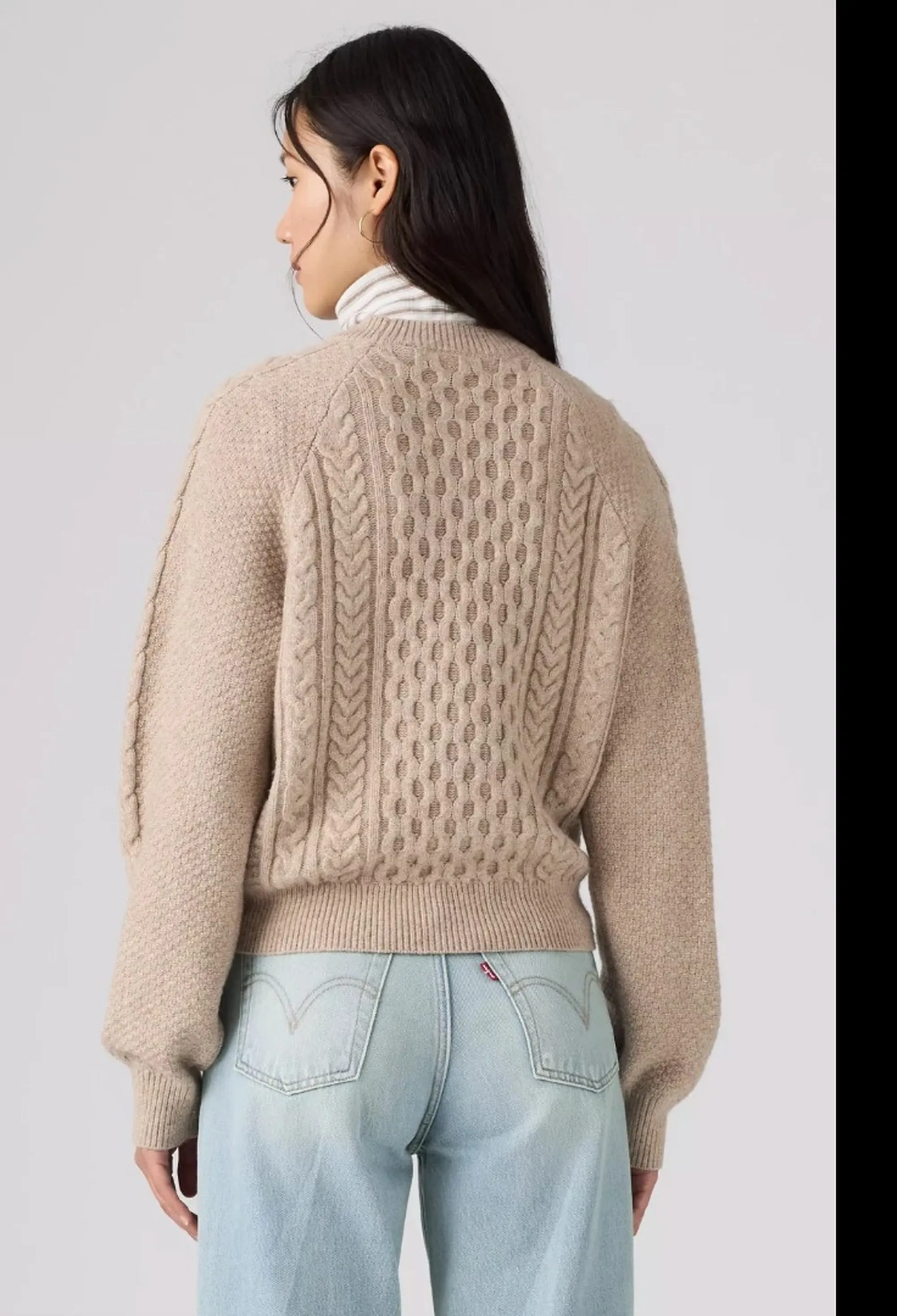 Levi'S Maglia Jolie Cable Beige 007V40002 195779
