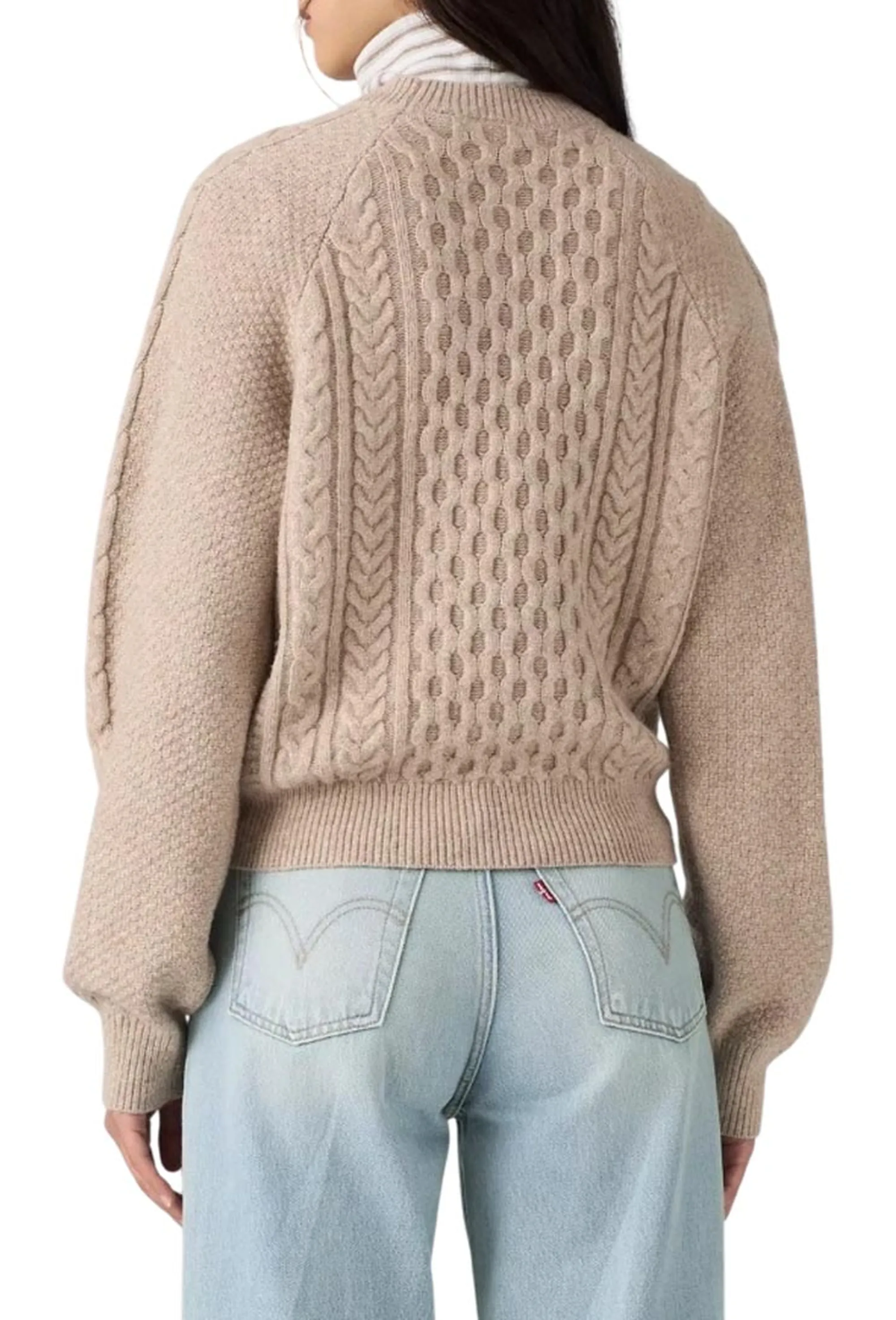 Levi'S B'Jolie Cable Sweater' Beige 007V40002 196211