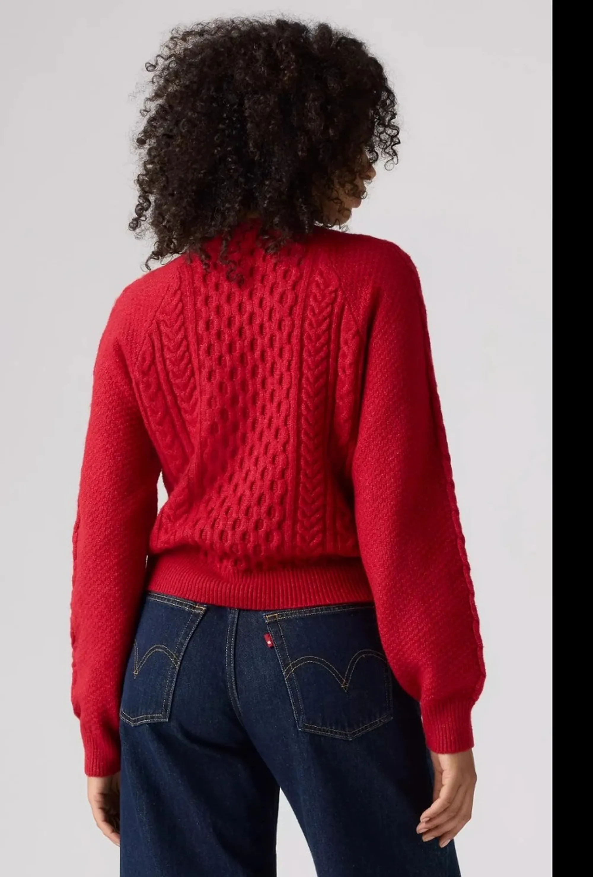 Levi'S Maglia Jolie Cable Rosso 007V40005 195781