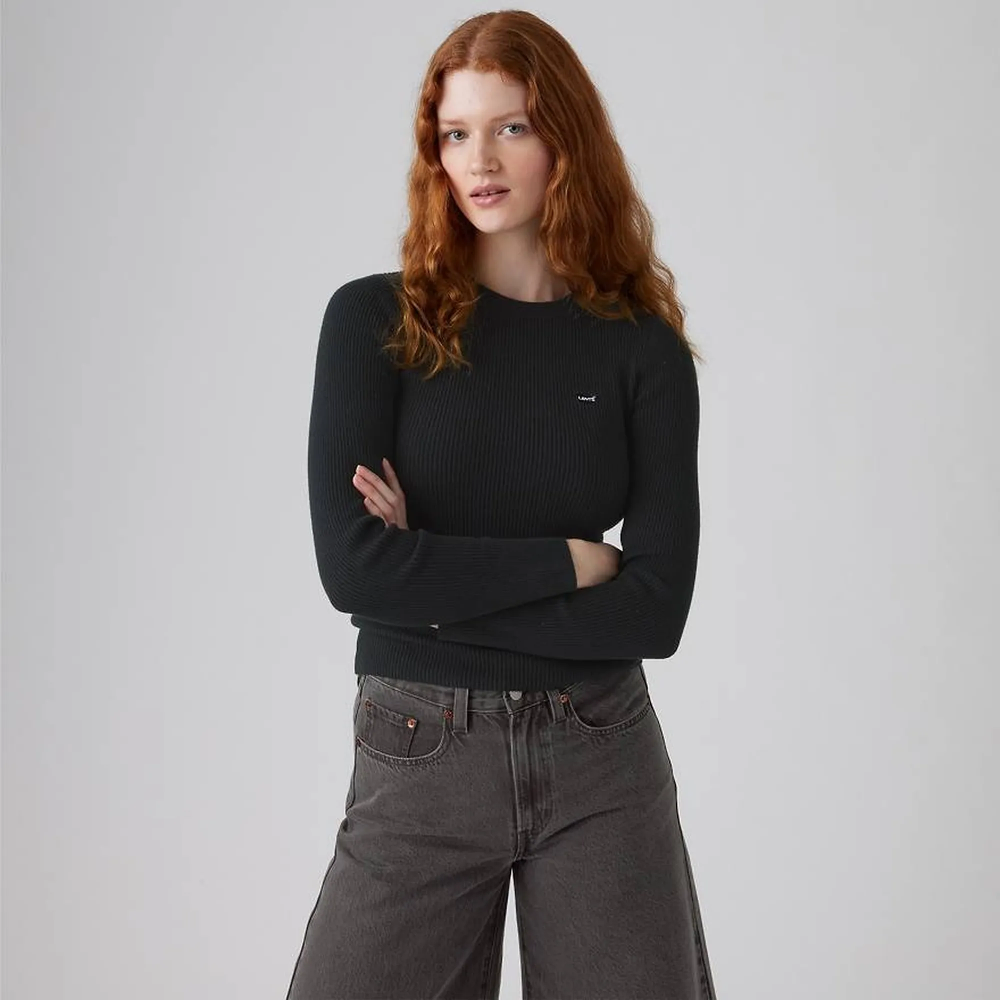 Levi'S Maglia Rib Crew Nero A07190035 154736