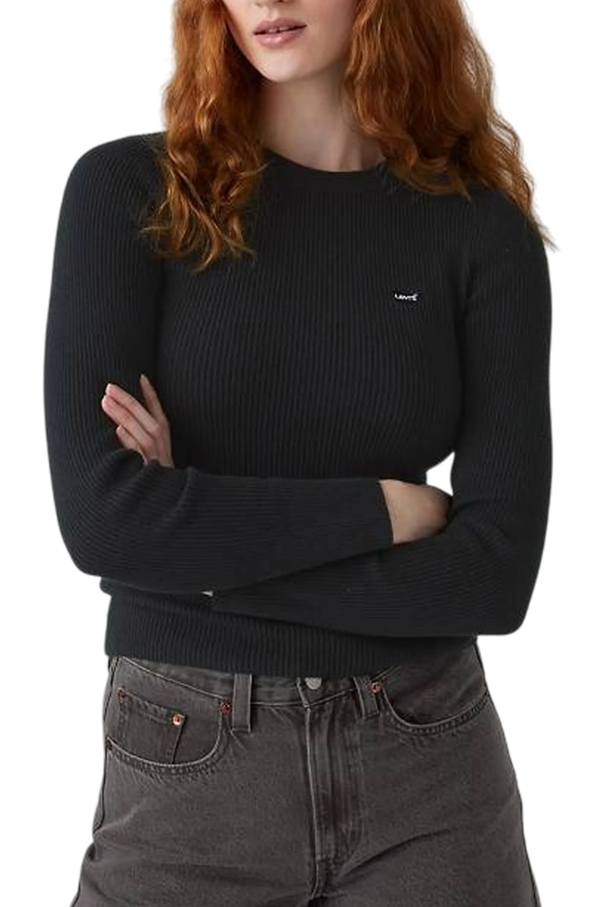 Levi'S B'Rib Crew Sweater' Black A07190035 155086