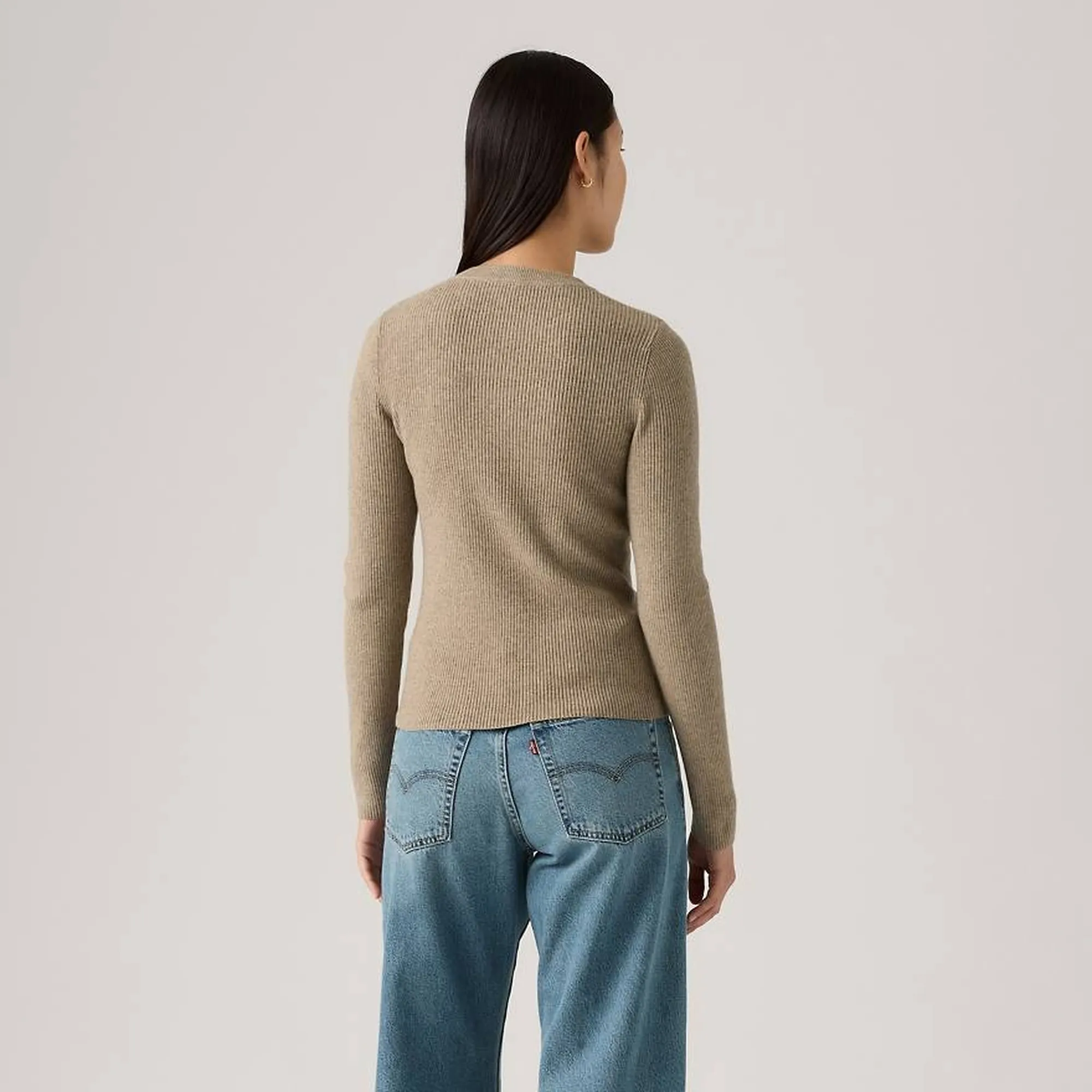 Levi'S Maglia Rib Crew Taupe A07190037 154621