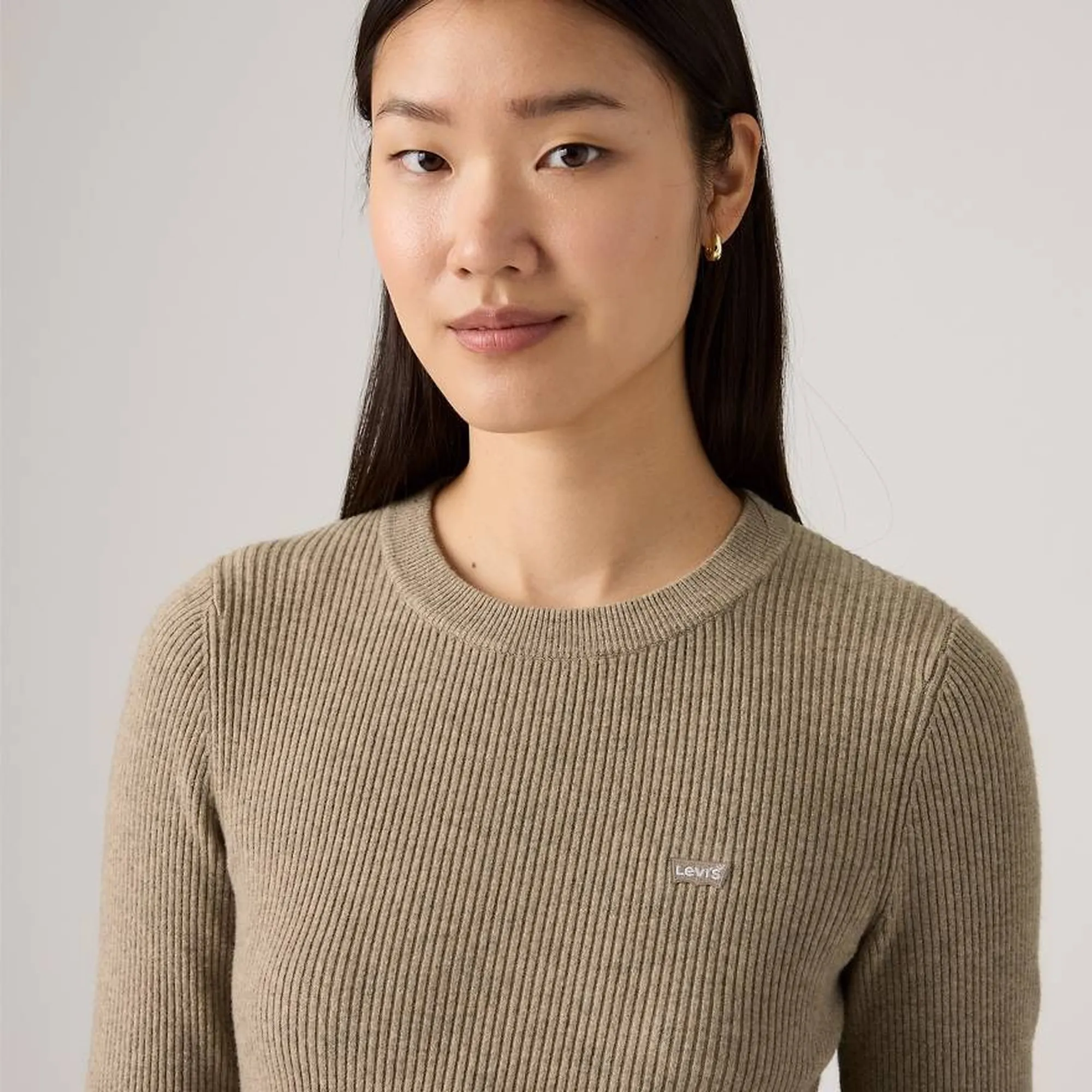 Levi'S Maglia Rib Crew Taupe A07190037 154622