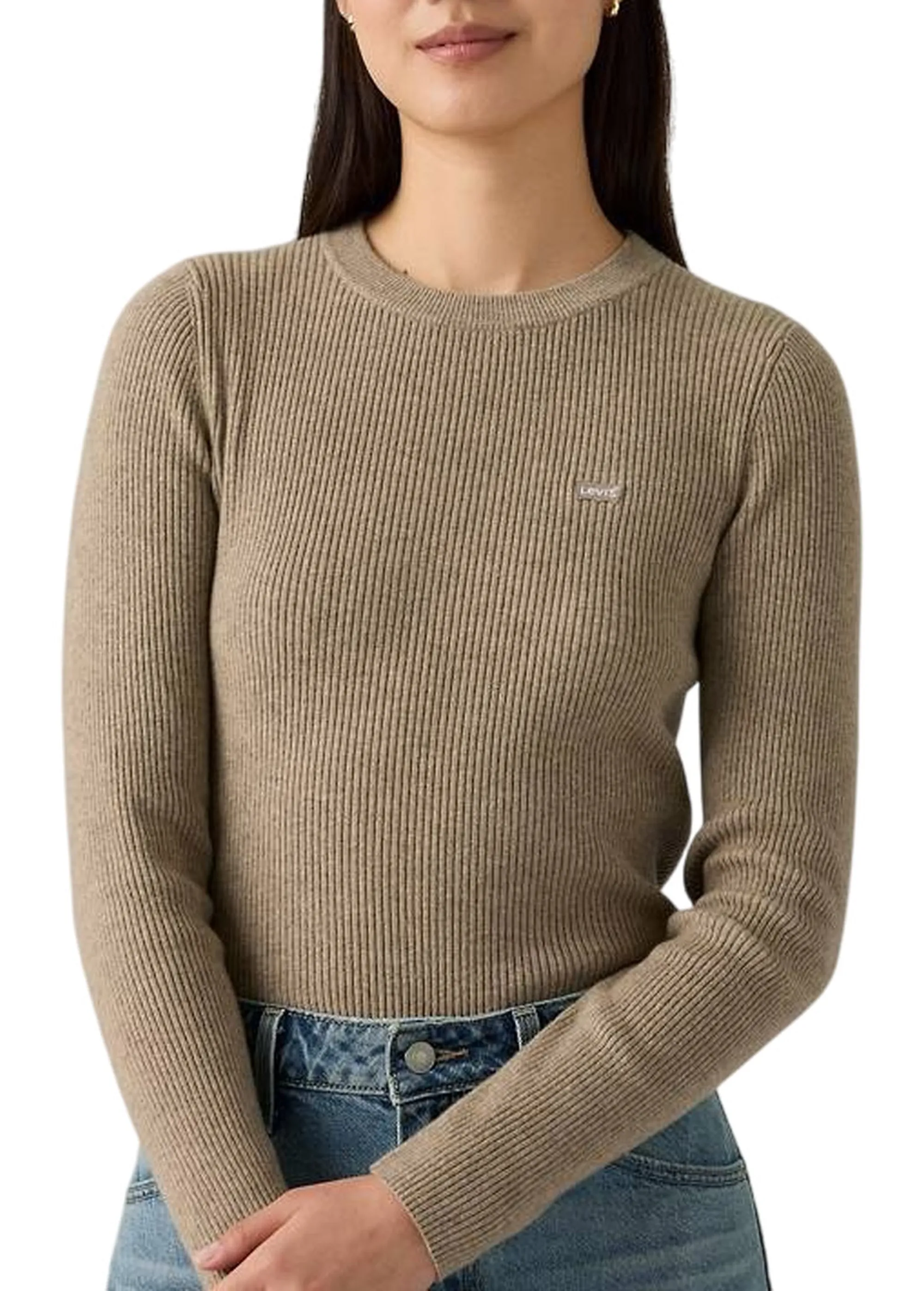 Levi'S B'Rib Crew Sweater' Taupe A07190037 155080