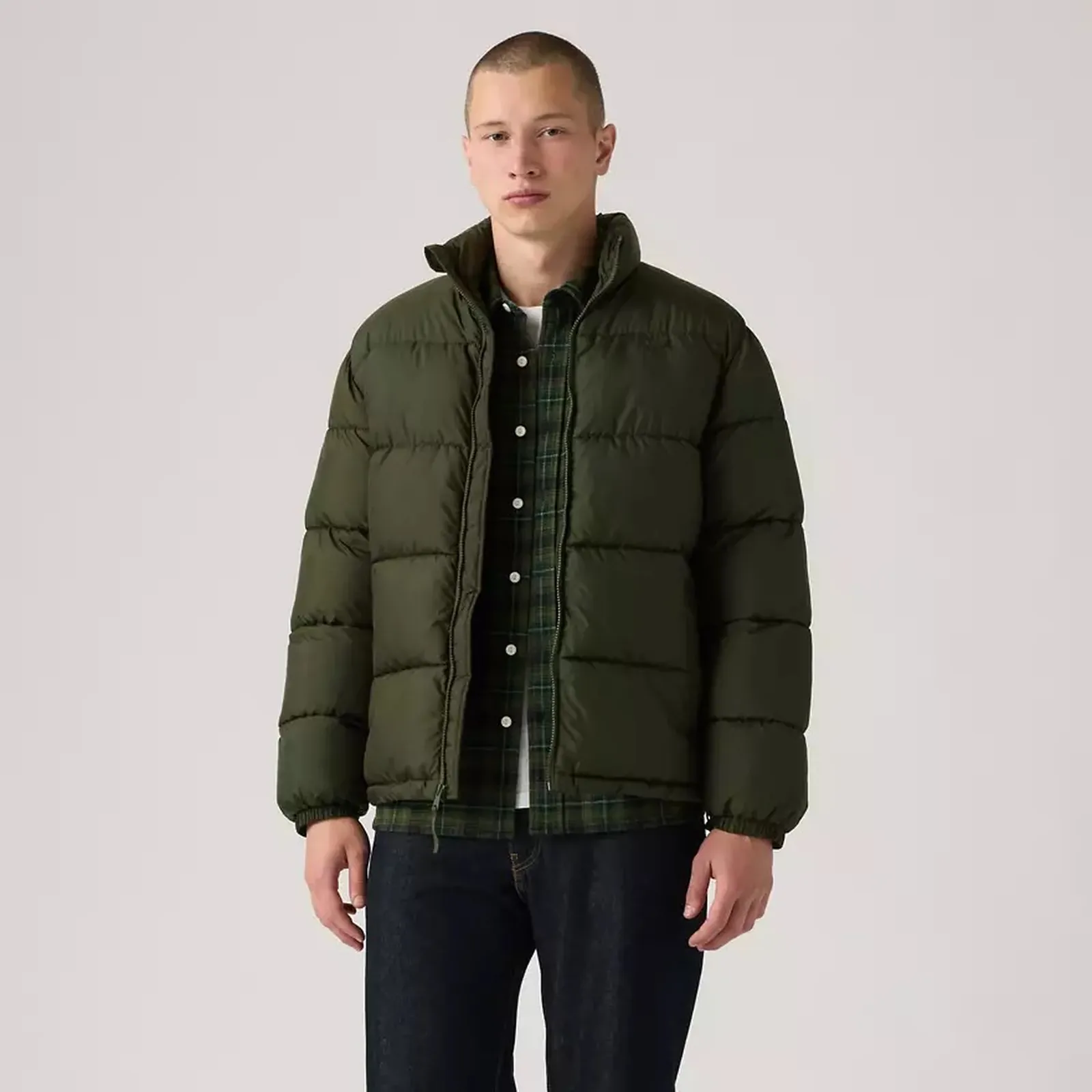 Levi'S Piumino Piedmont Corto Verde Scuro A85680018 188034