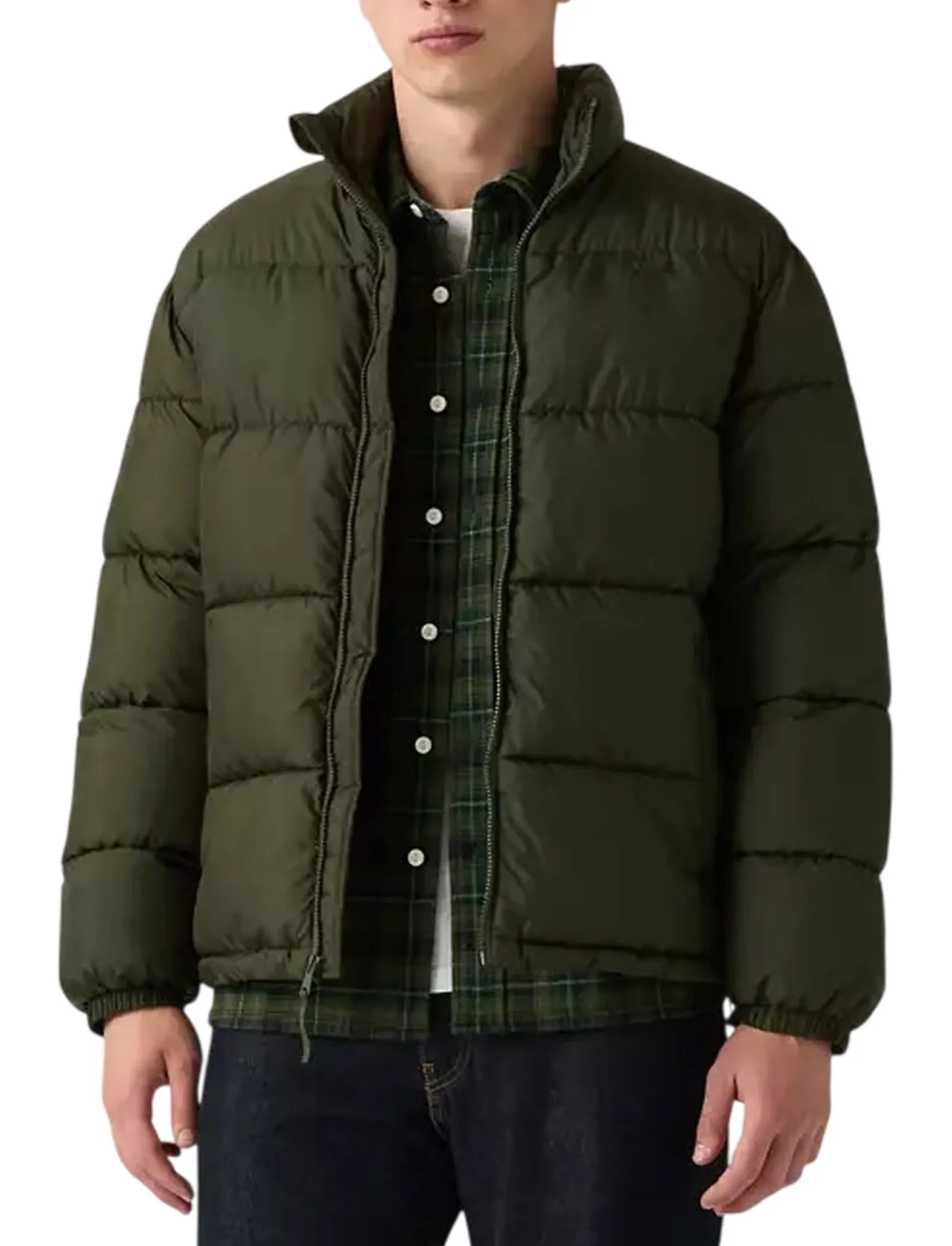 Levi'S Piumino Piedmont Corto Verde Scuro A85680018 188111