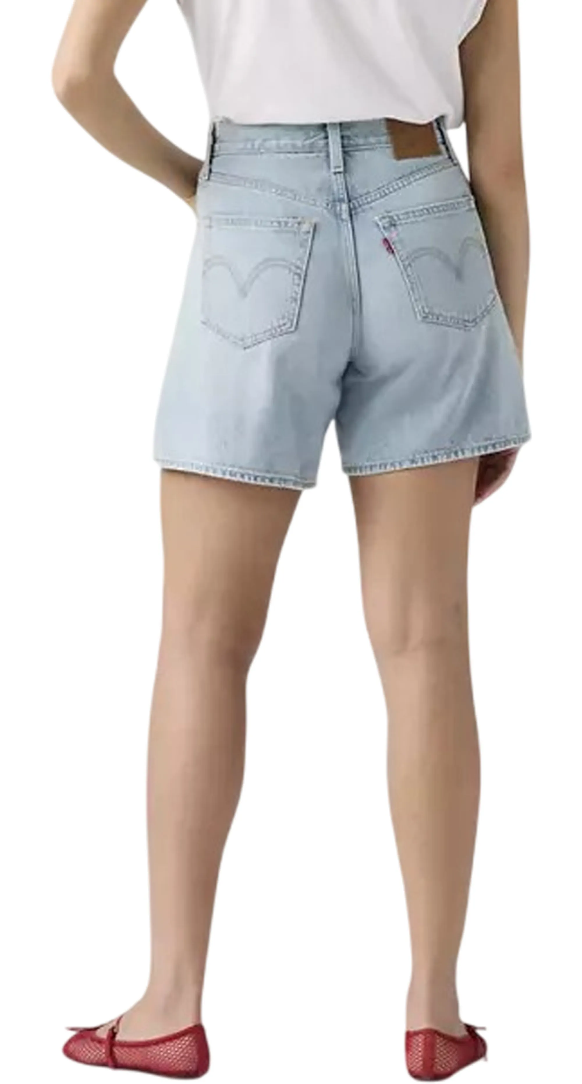 Levi'S B'Short Oversize A Vita Alta' Denim A93110000 176427