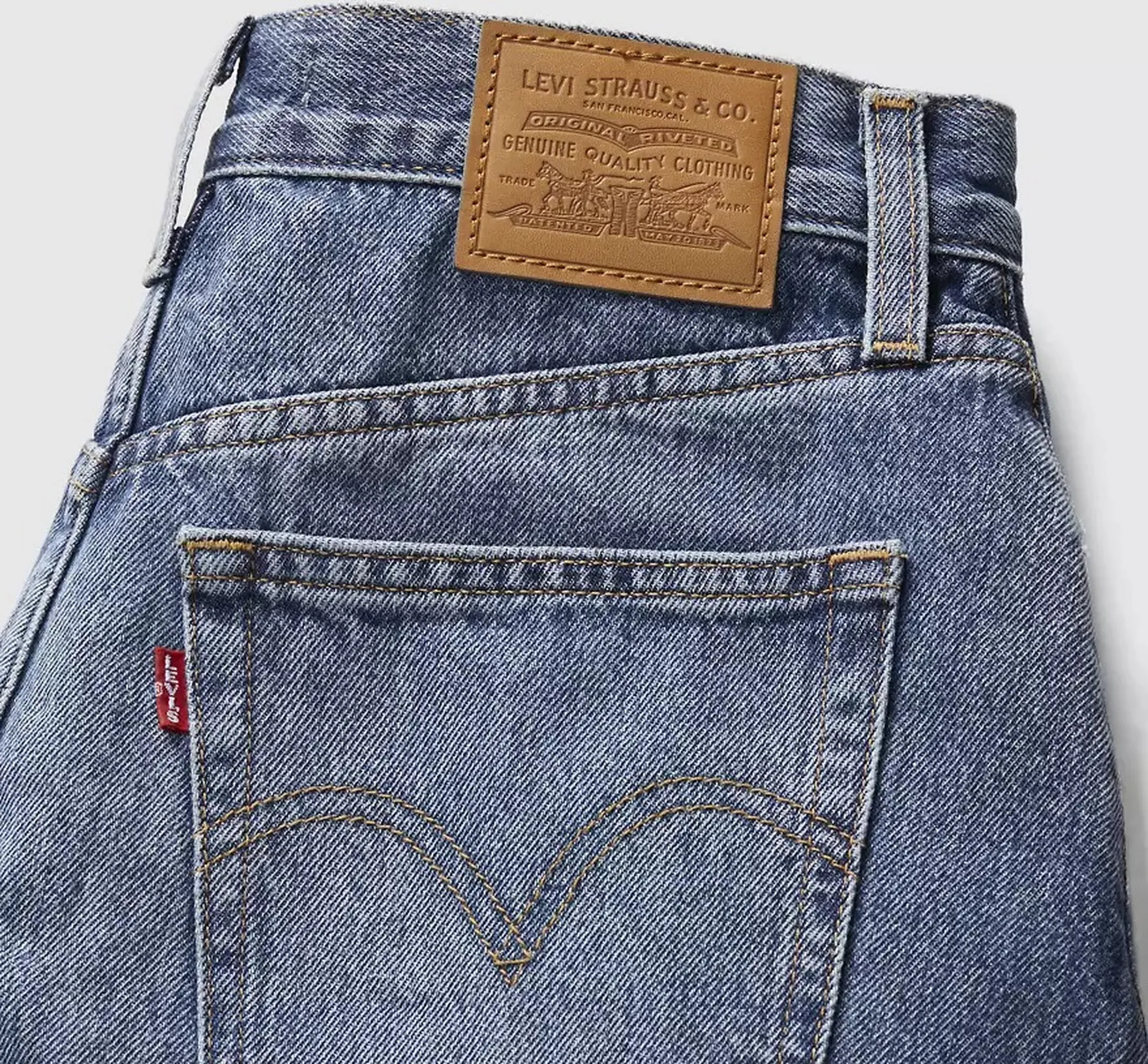 Levi'S B'Short Oversize A Vita Alta' Dark Denim A93110005 172879