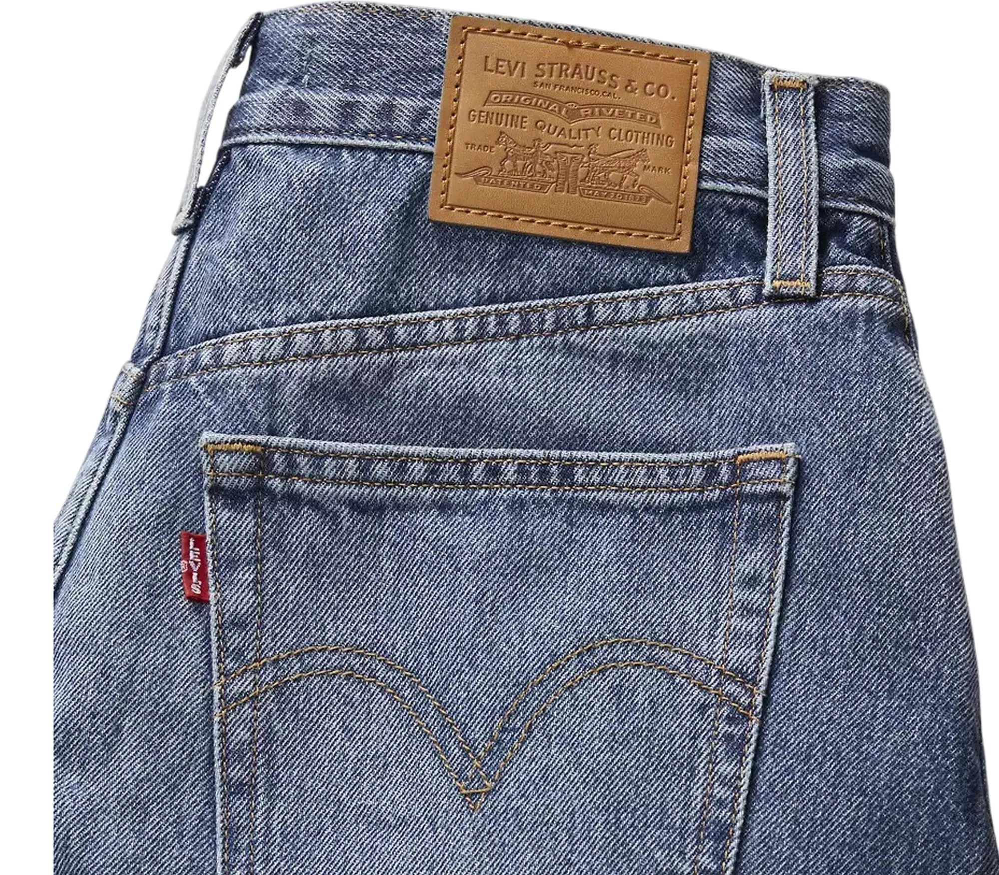 Levi'S B'Short Oversize A Vita Alta' Dark Denim A93110005 176413