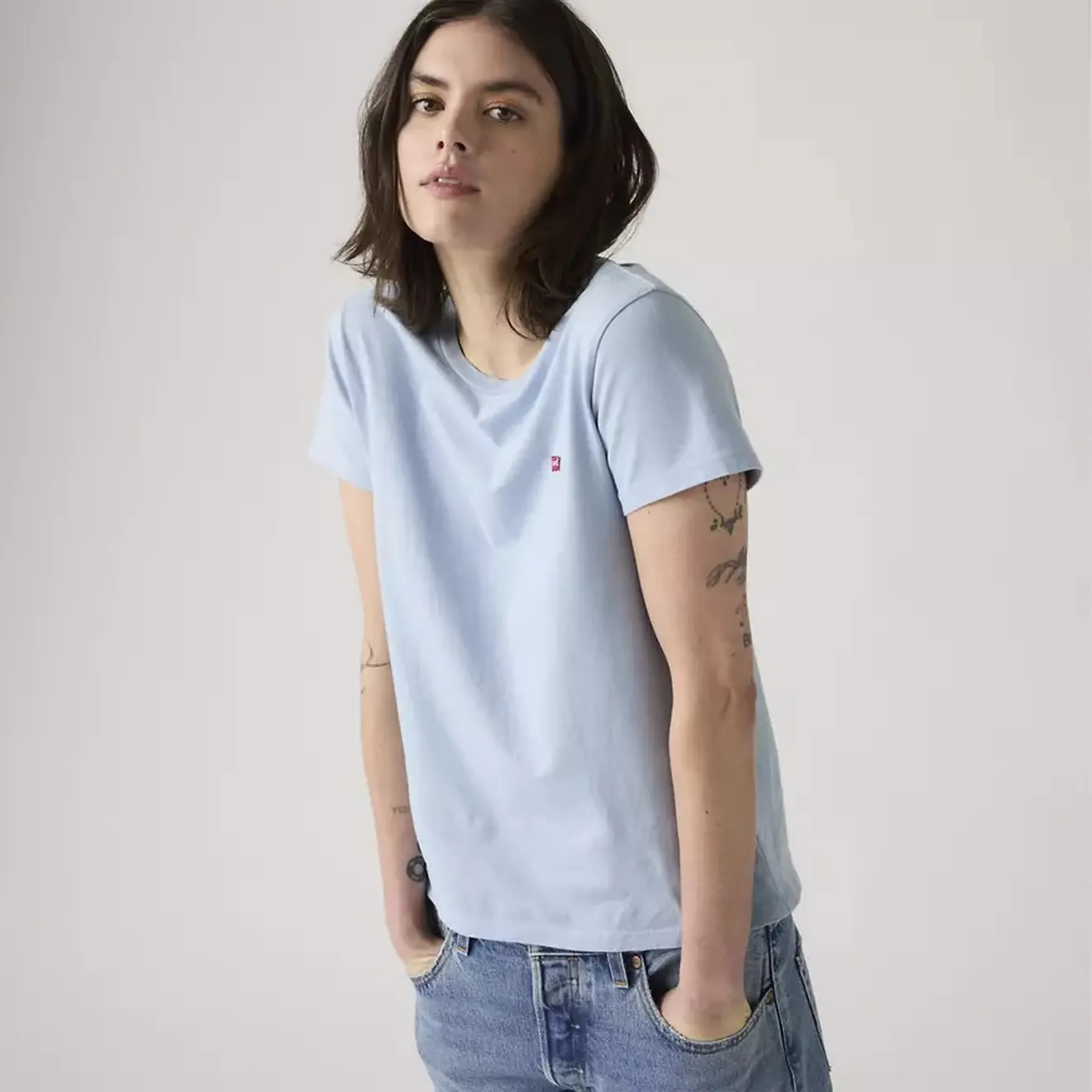Levi'S B'T-Shirt Perfect' Light Blue 391850398 172849