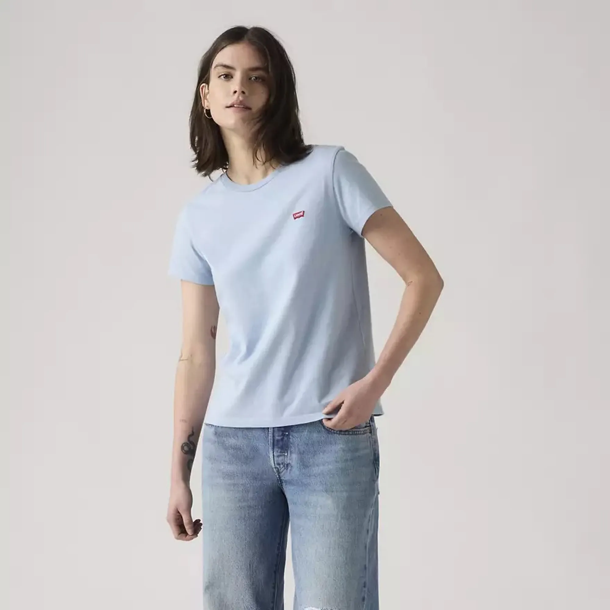 Levi'S B'T-Shirt Perfect' Light Blue 391850398 172850