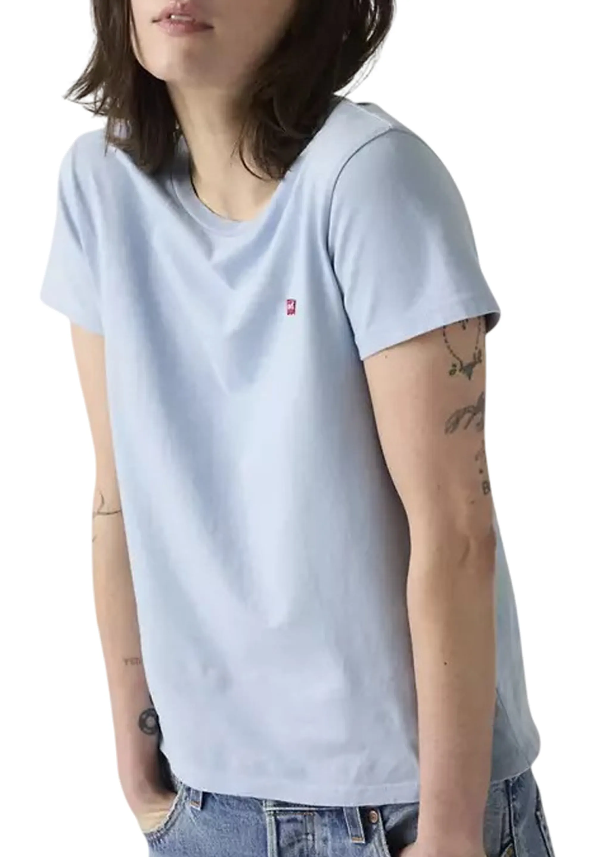 Levi'S B'T-Shirt Perfect' Light Blue 391850398 176448