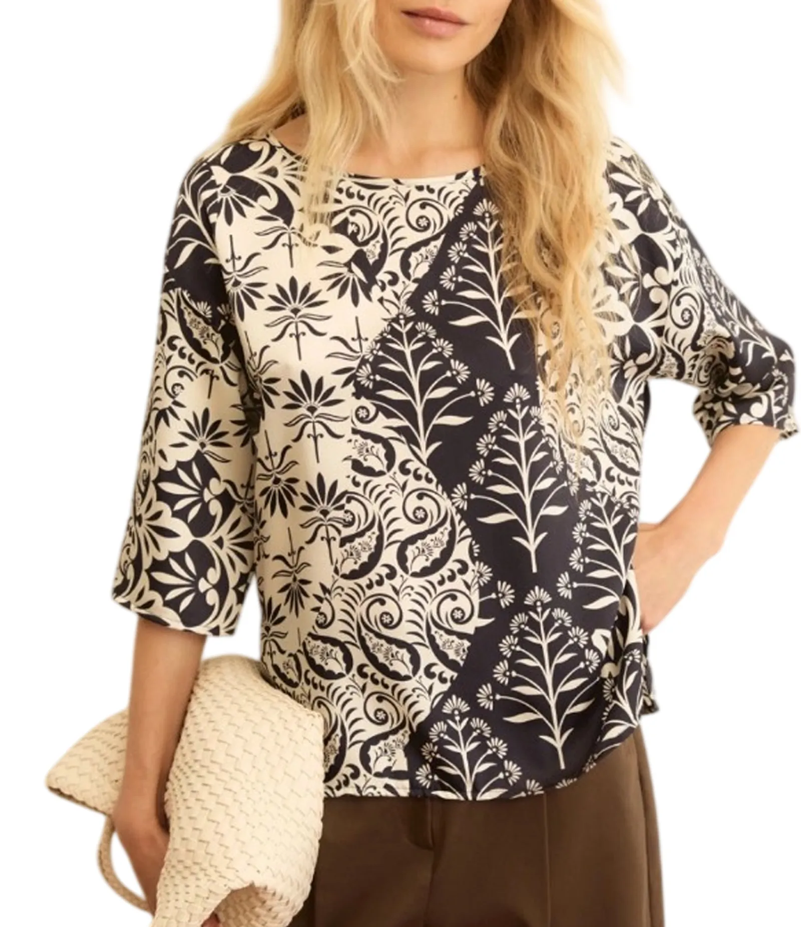 Linea Emme Marella Blusa Emmabano Blu 2615111192 183514