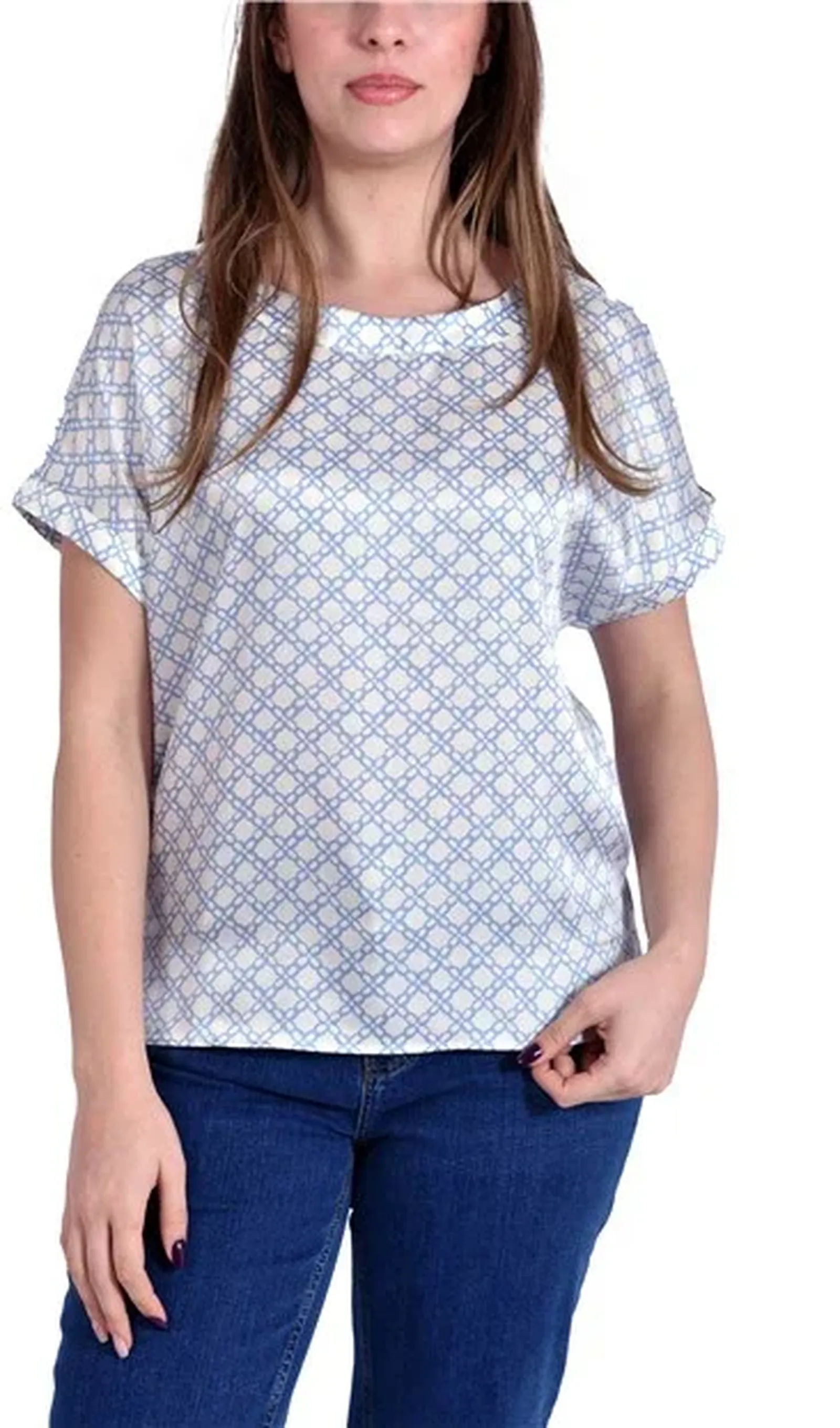 Linea Emme Marella Blusa Emmsansa Azzurro 2615111071 183466