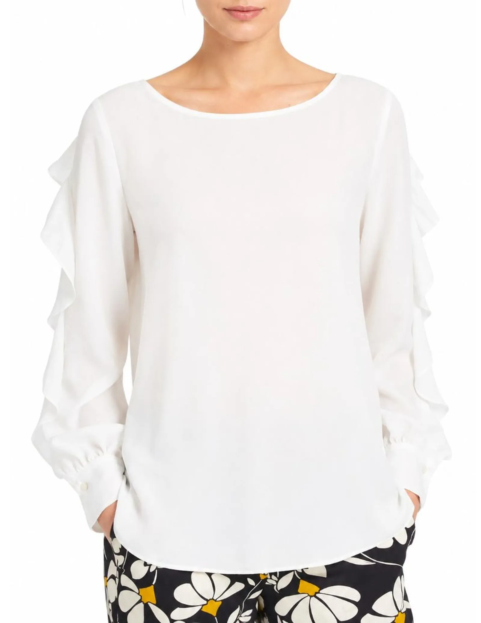 Linea Emme Marella Blusa Fauna Bianco 51910985 200041