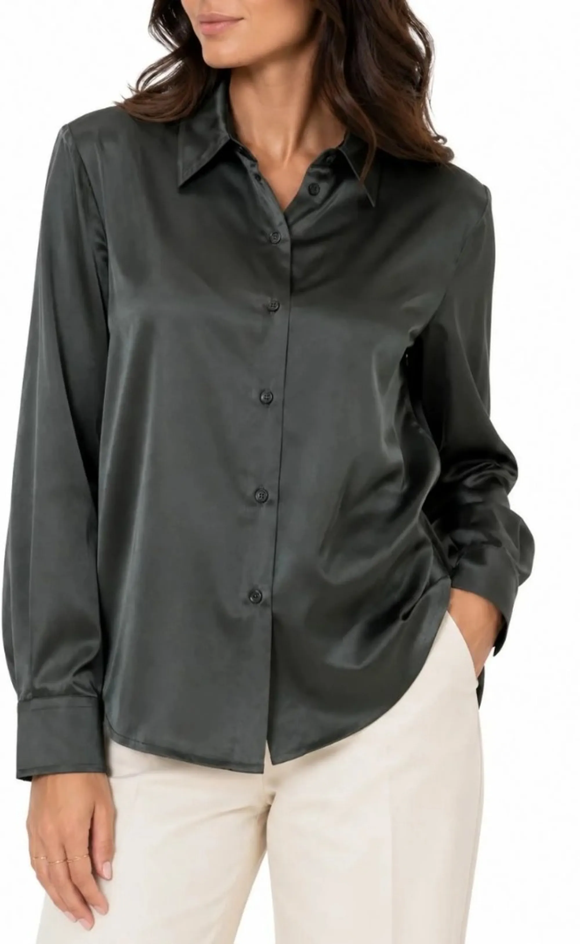 Linea Emme Marella B'Emmedro Shirt ' Forest Green 2625116081 196680