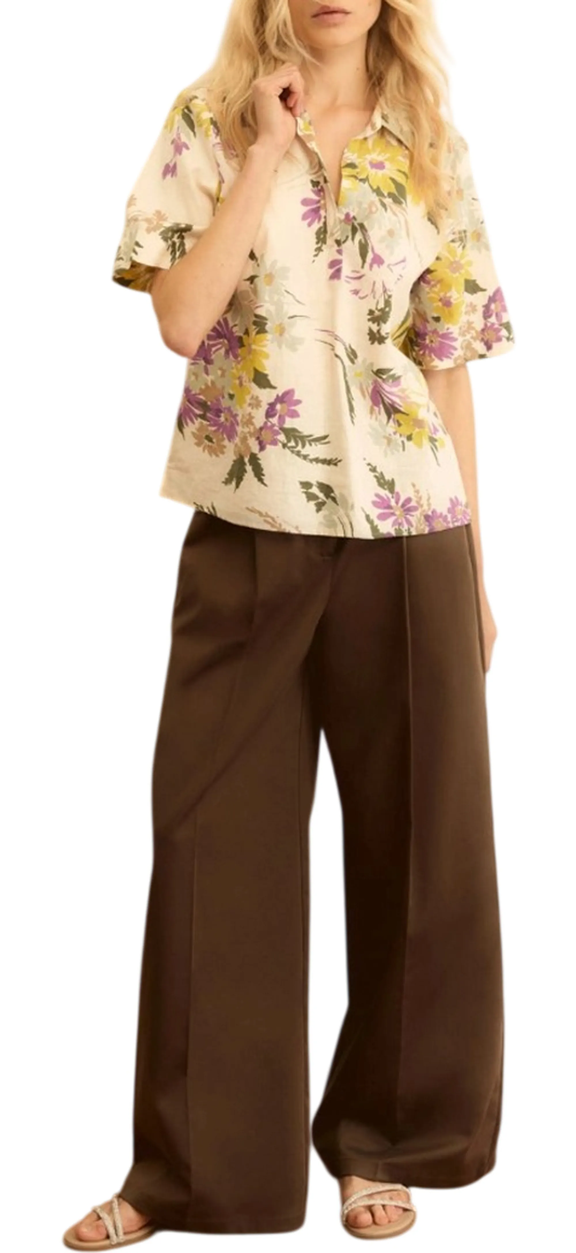 Linea Emme Marella Camicia Emmferoce Bianco Lana 2615111212 182427