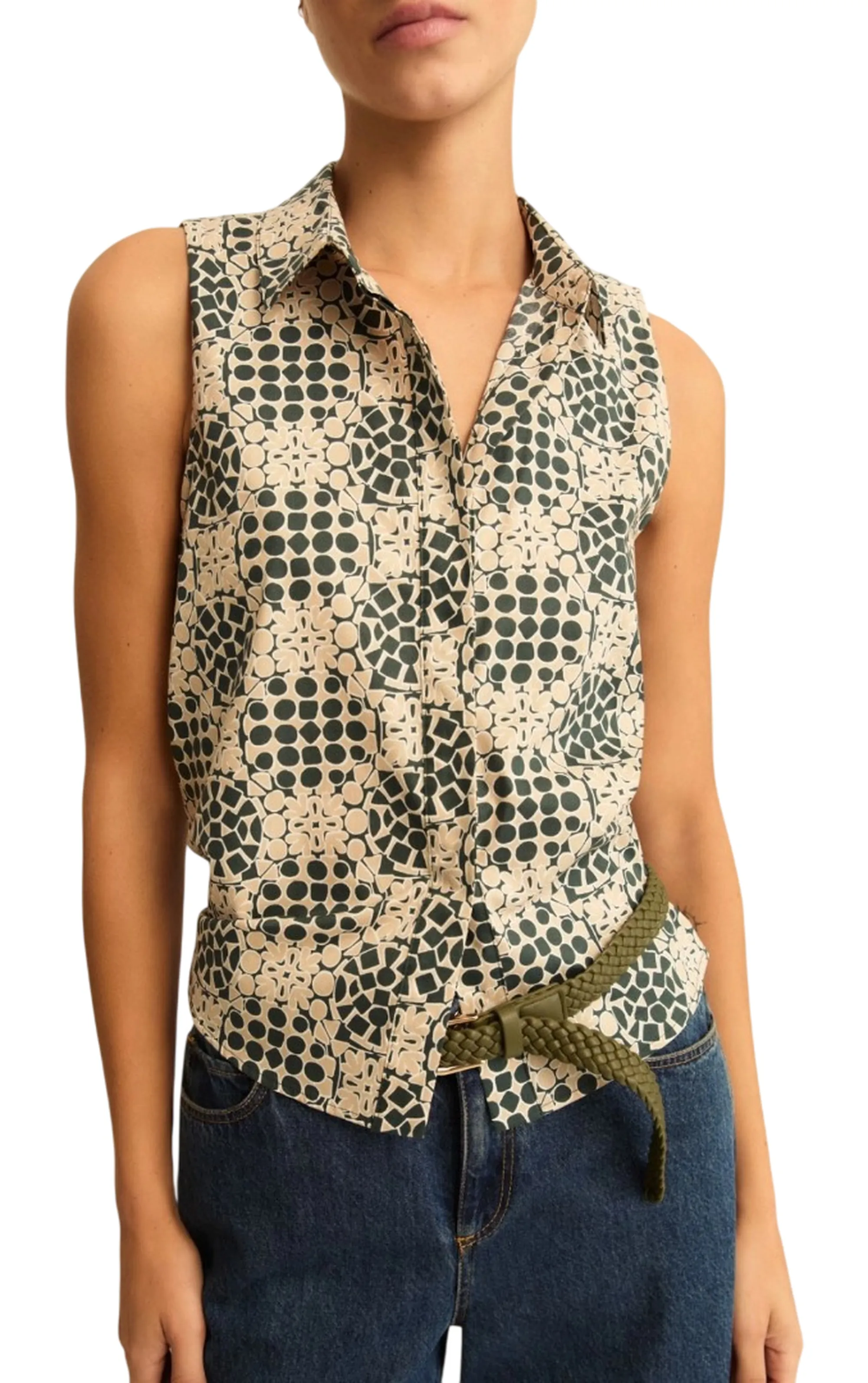 Linea Emme Marella B'Emmodino Shirt ' Dark Green 2615161052 182510