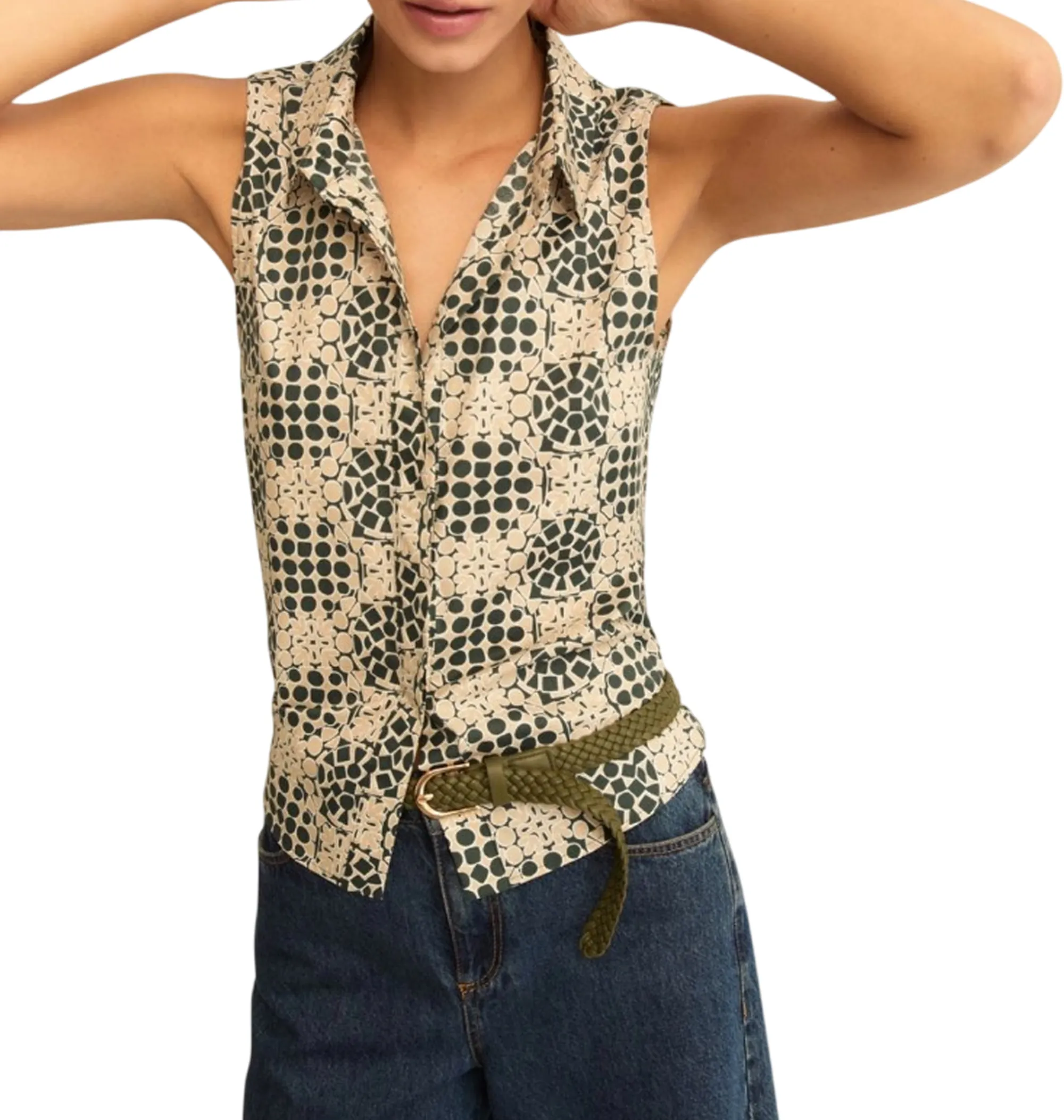 Linea Emme Marella B'Emmodino Shirt ' Dark Green 2615161052 182511