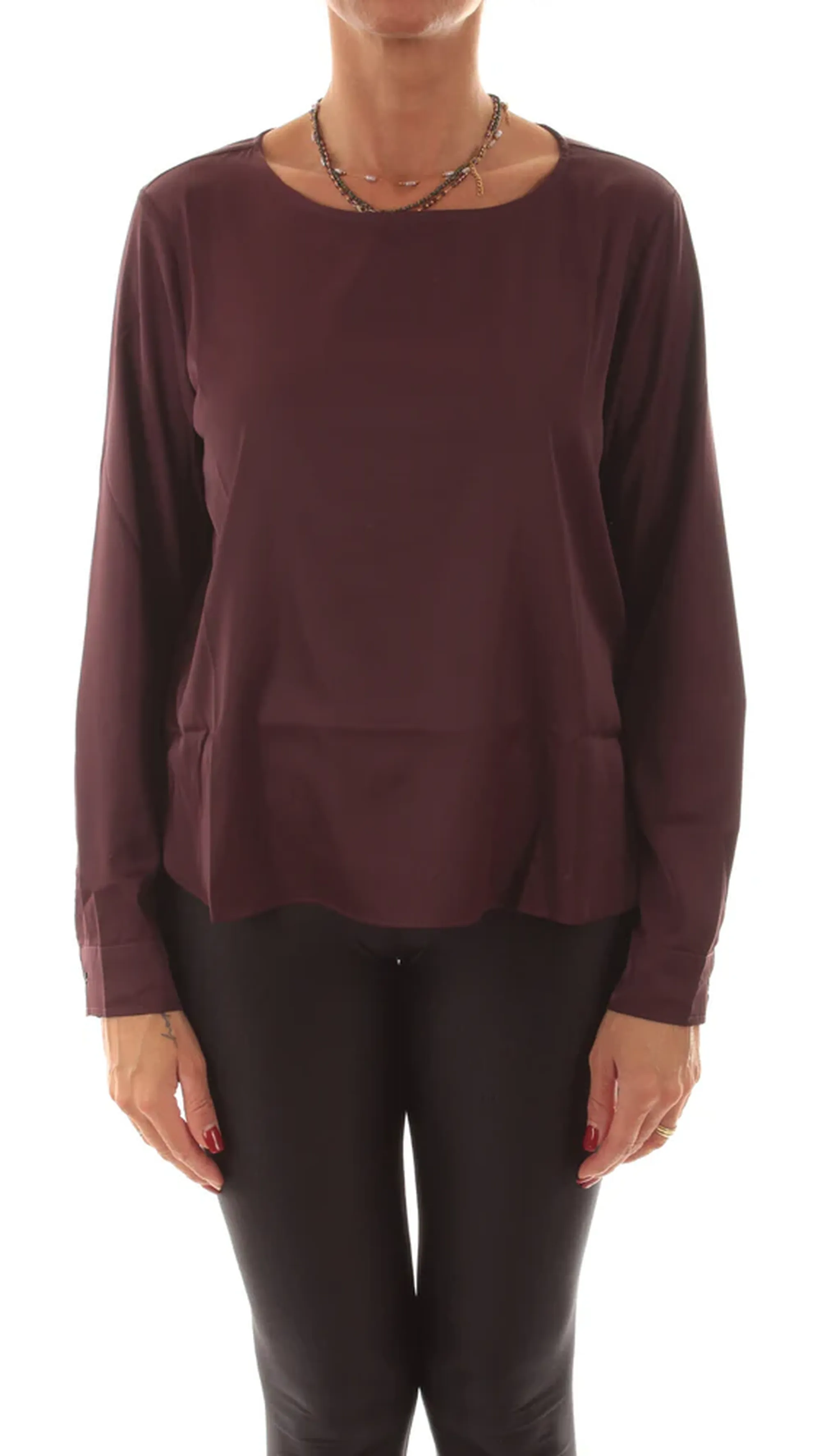 Linea Emme Marella Camicia Madera Bordeaux 2525116041 166892