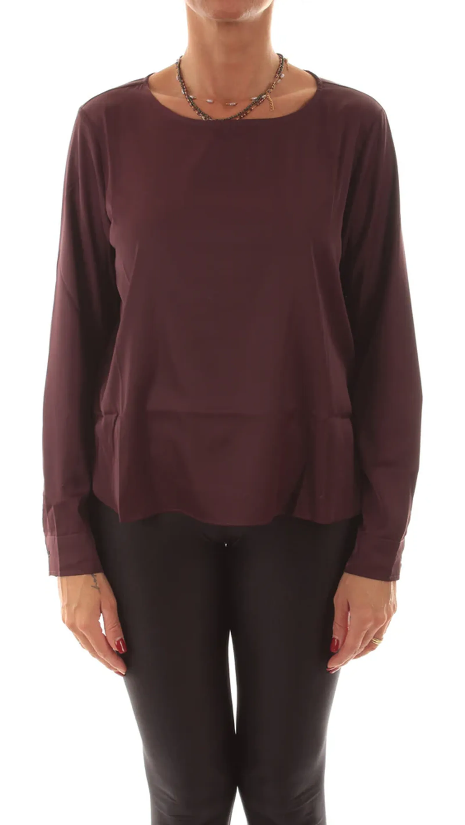 Linea Emme Marella Camicia Madera Bordeaux 2525116041 166892