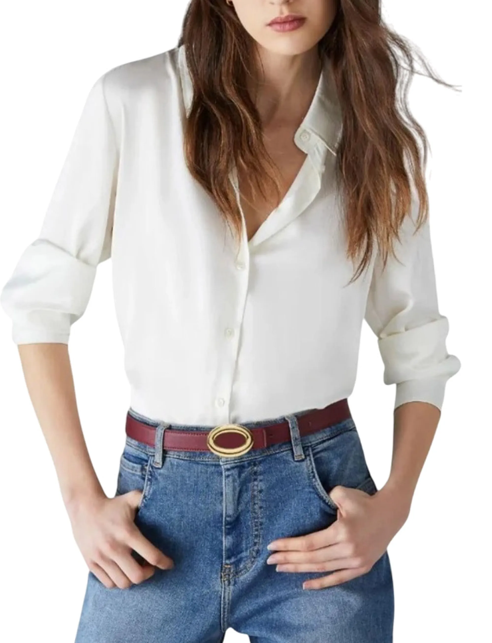 Linea Emme Marella B'Naples Shirt ' White 2525116051 167157