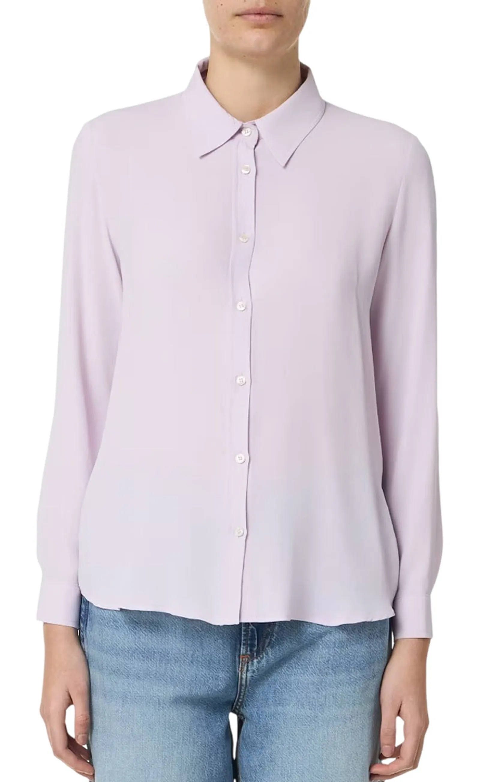 Linea Emme Marella Camicia Nebbia Lilla 15111031 146052