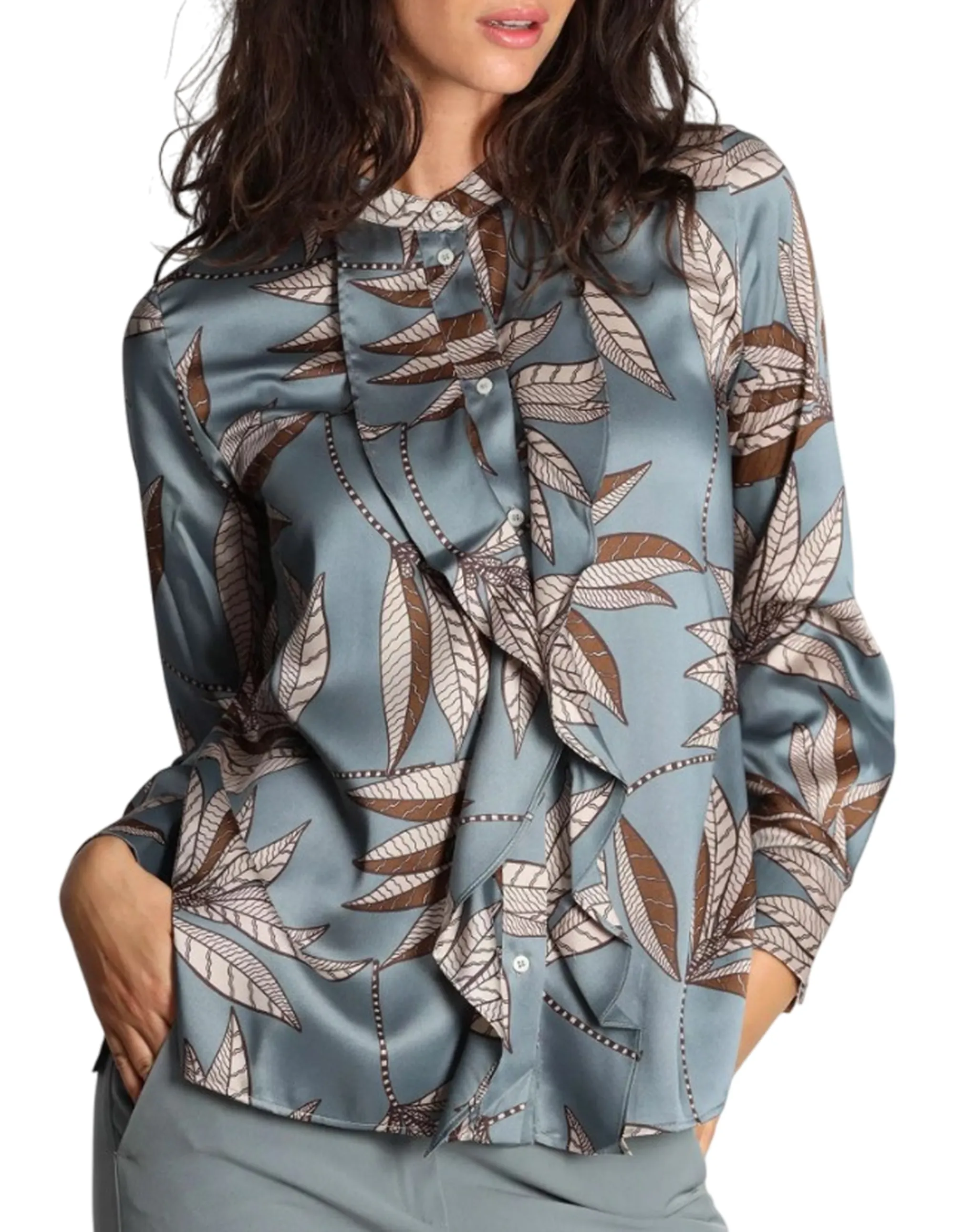 Linea Emme Marella Camicia Neon Carta Da Zucchero 2525116201 167083