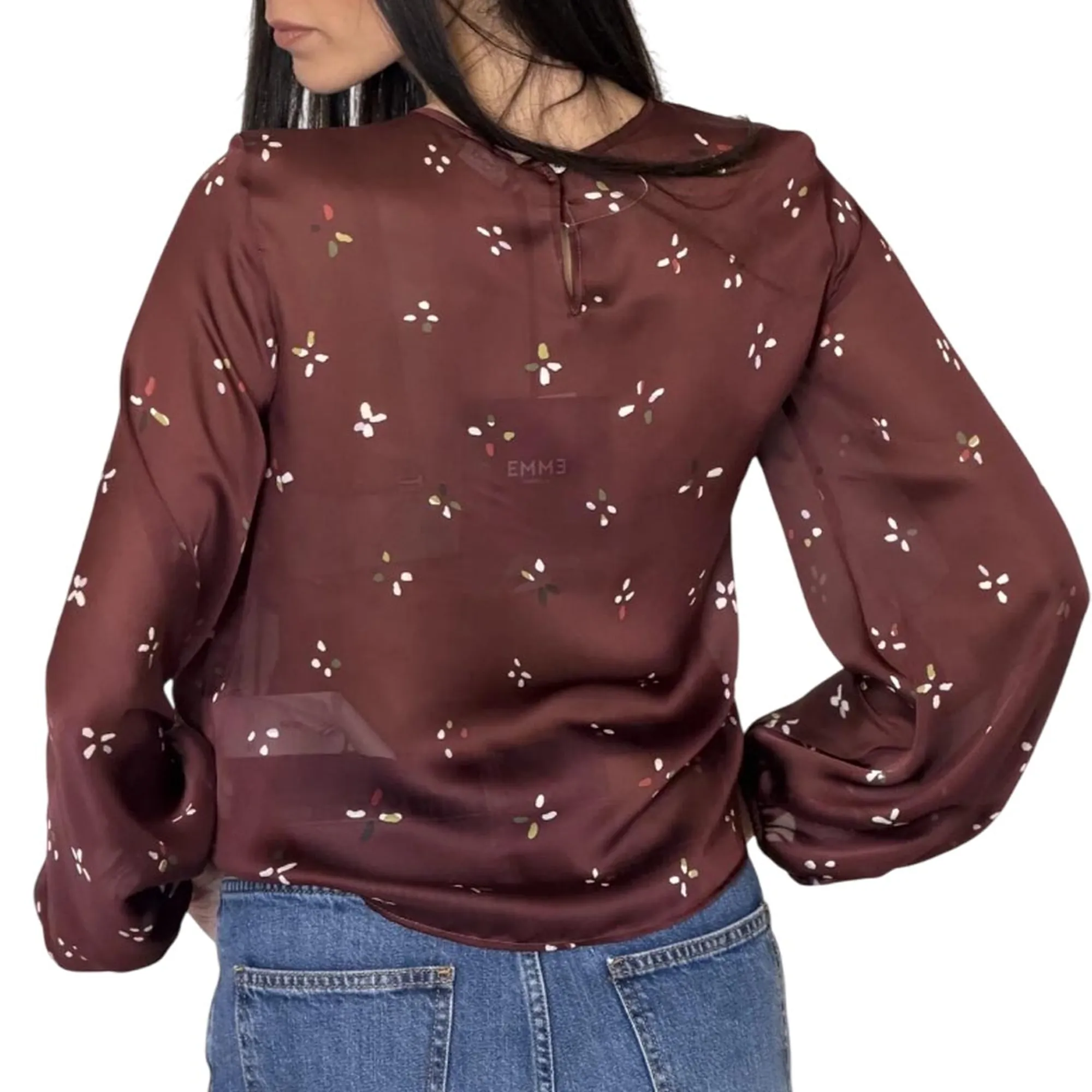 Linea Emme Marella Camicia Salute Bordeaux 2525116211 167425