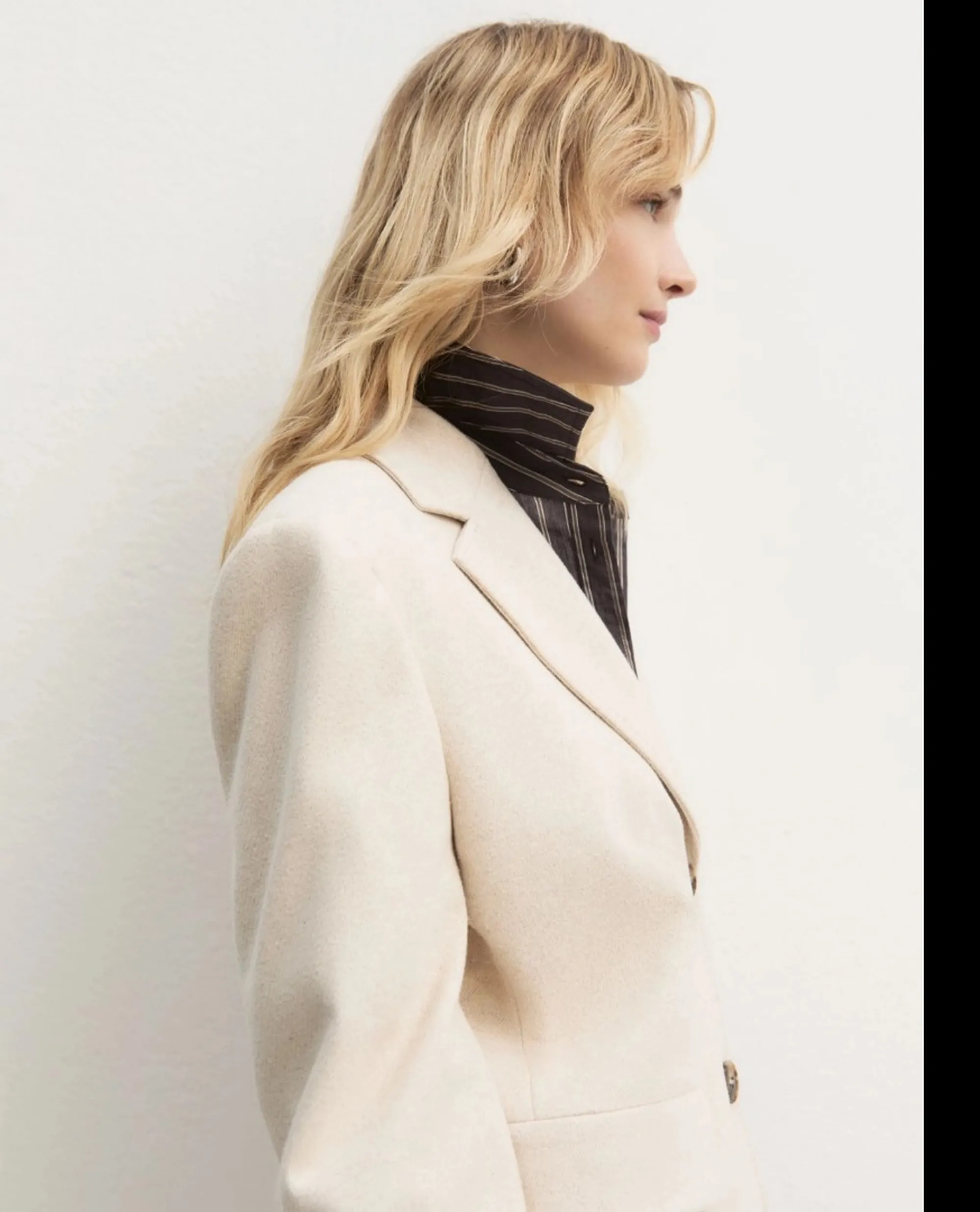 Linea Emme Marella B'Emmtritone Coat ' Ivory 2625906021 198107