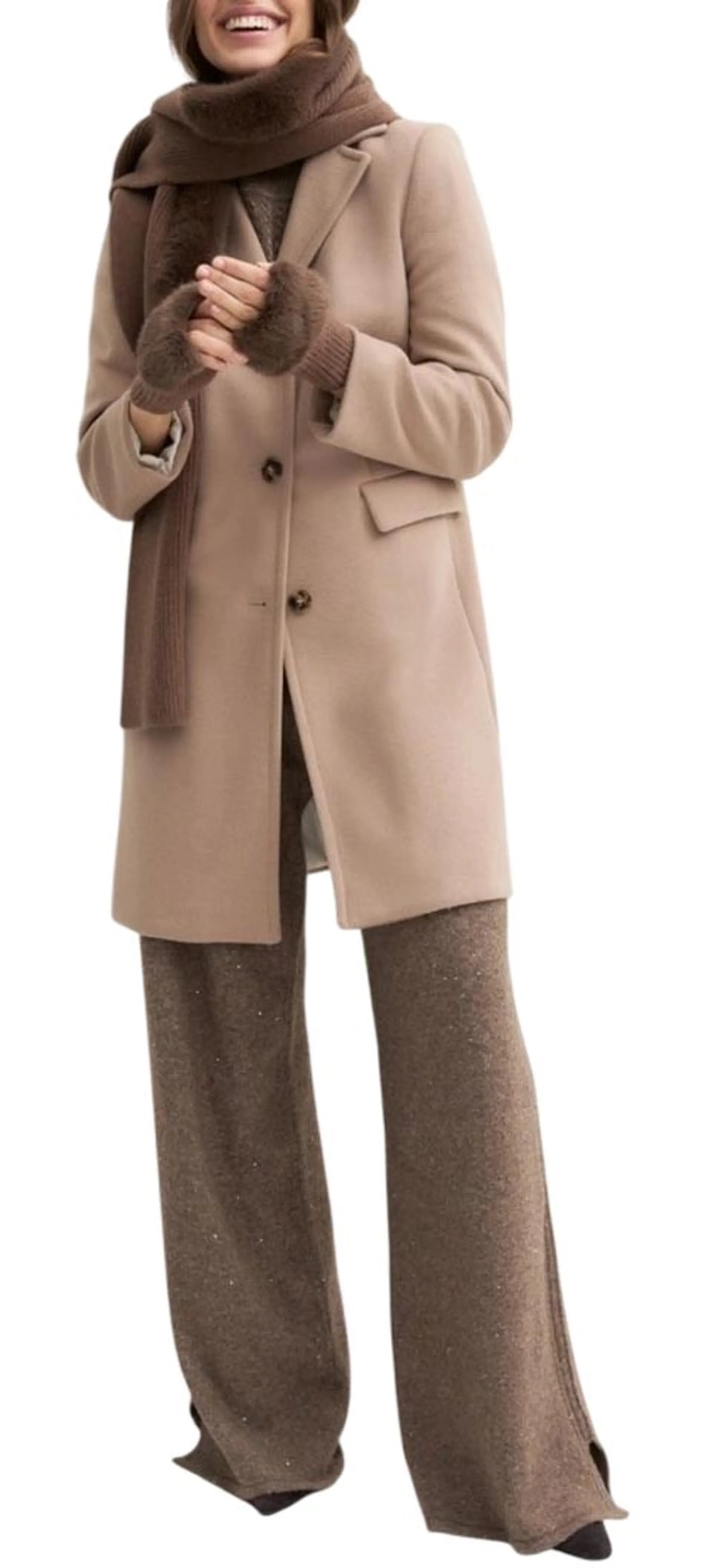 Linea Emme Marella B'Emmstagno Coat ' Hazelnut 2625906052 199053