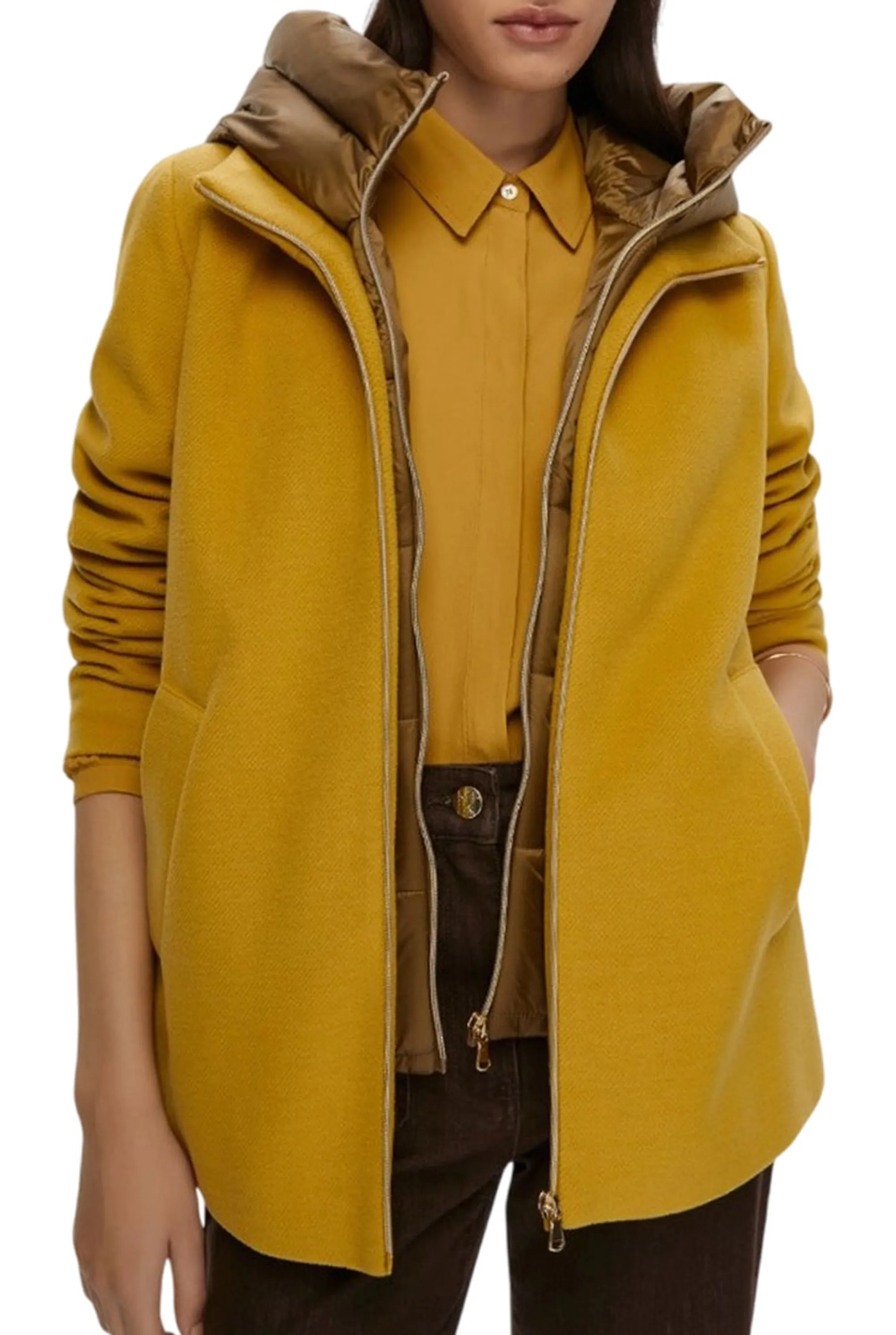 Linea Emme Marella Cappotto Sorriso Ocra 2525486182 165361