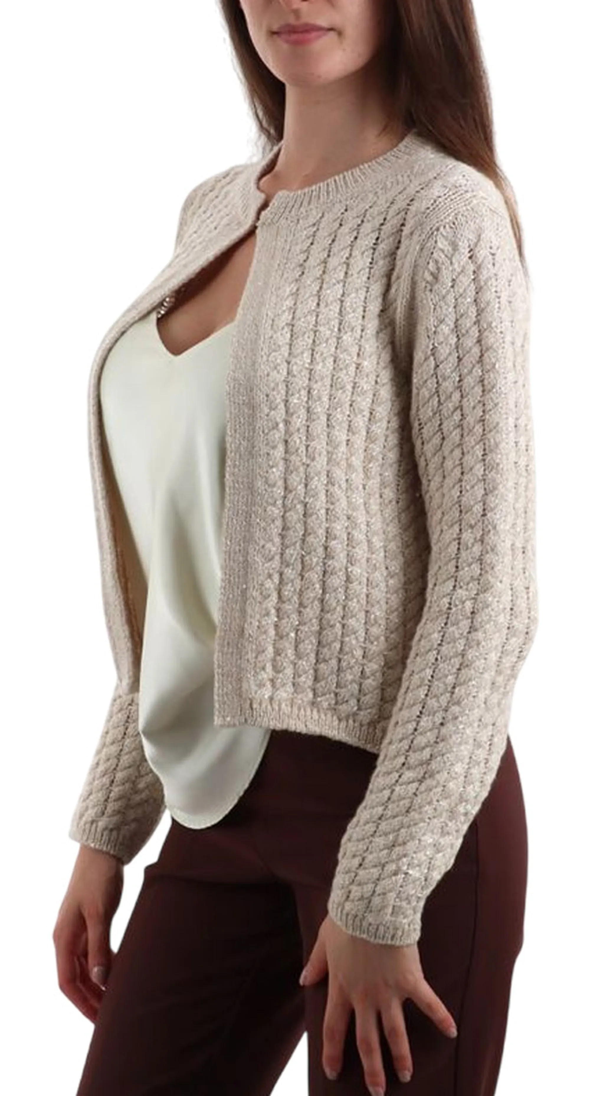 Linea Emme Marella Cardigan Crimea Ecru 2525346101 167049