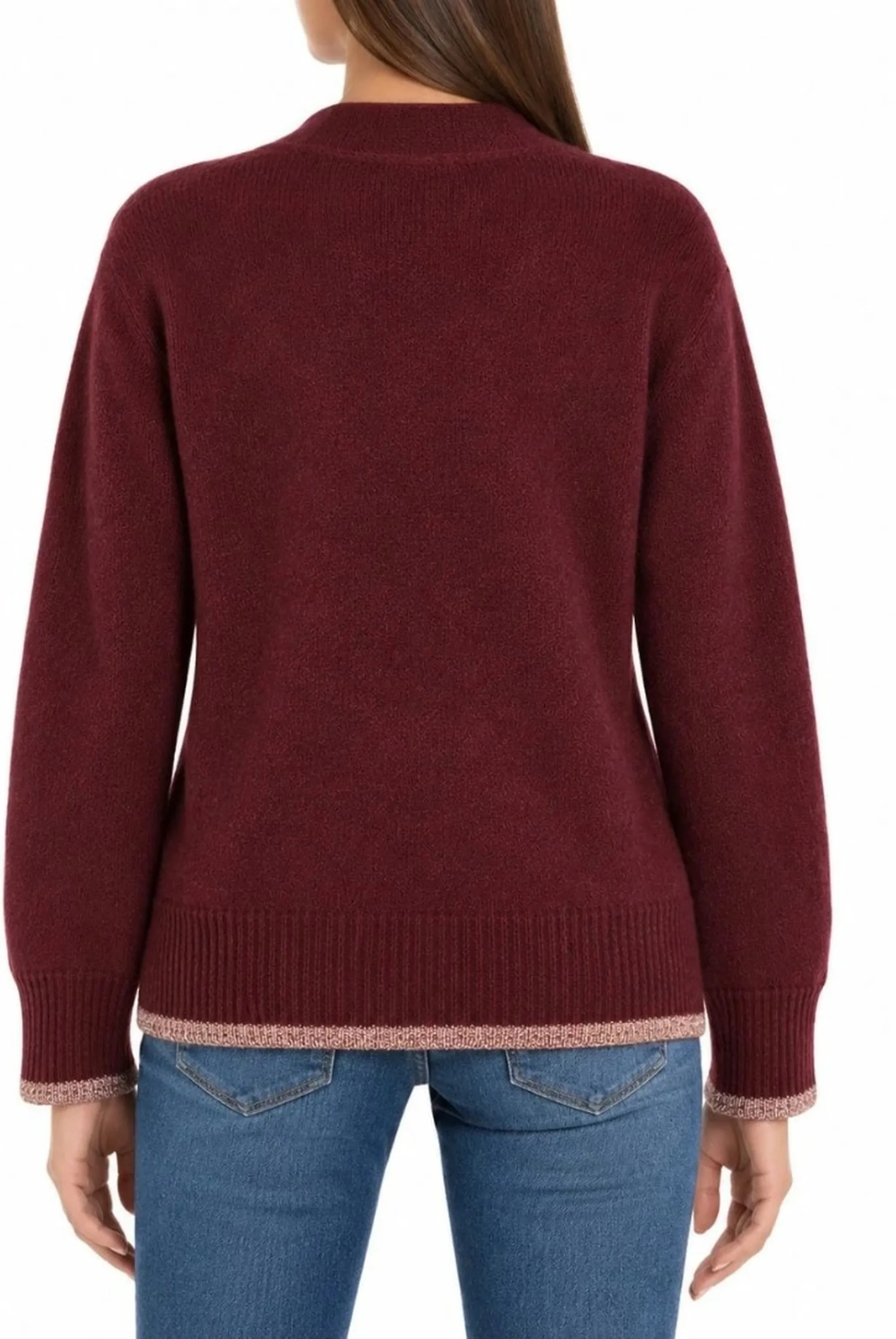 Linea Emme Marella B'Cardigan Emmelisir ' Bordeaux 2625346062 198359