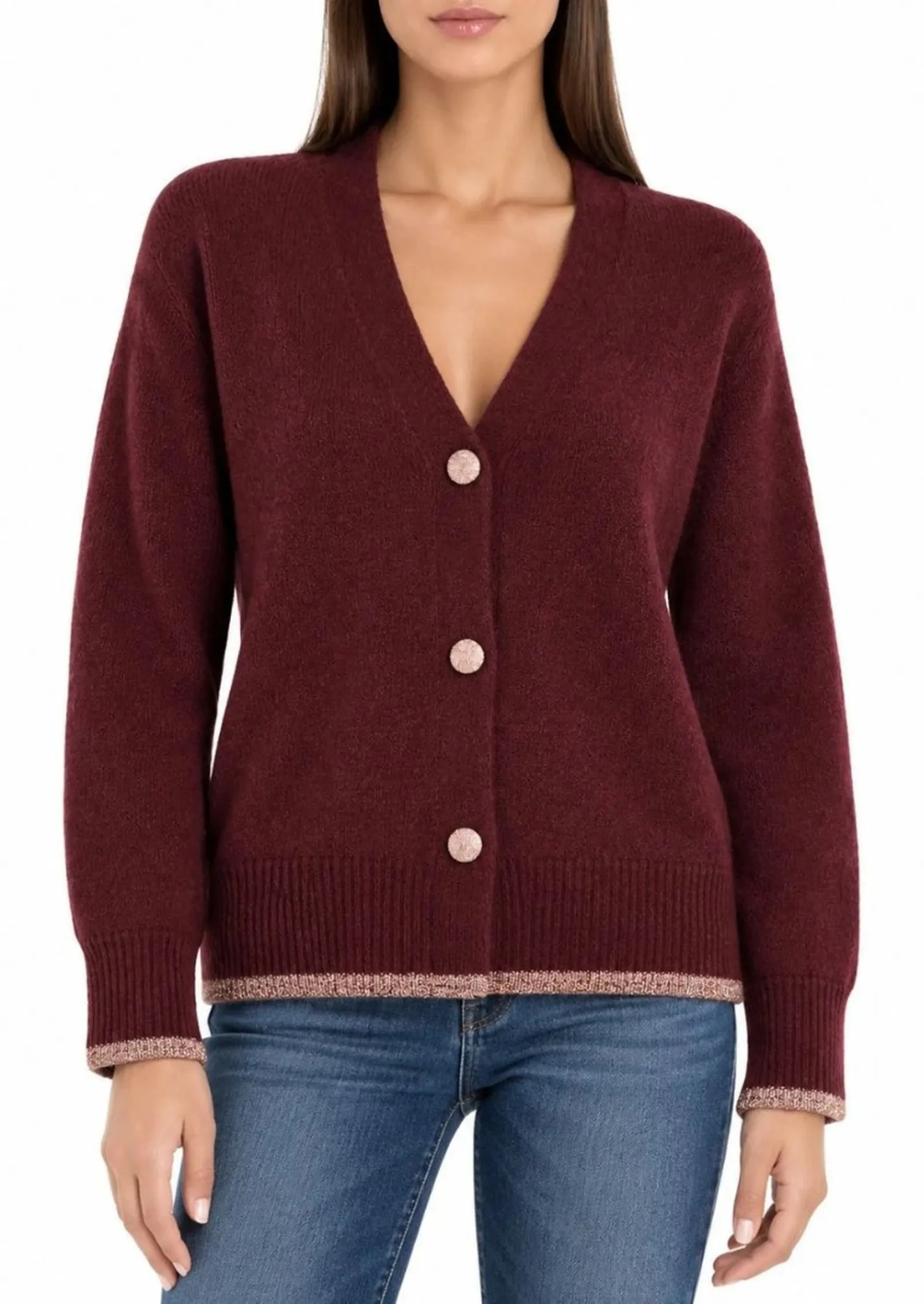 Linea Emme Marella Cardigan Emmelisir Bordeaux 2625346062 199181